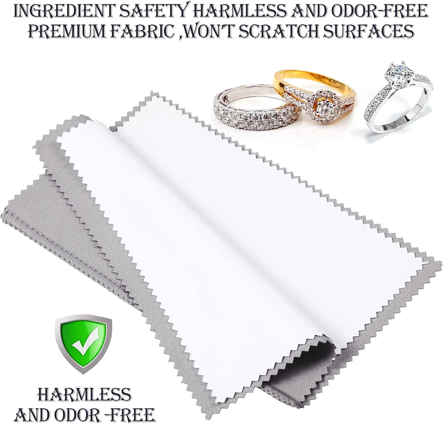 8 Pieces Large Jewelry Polishing Cloth Set Cleaning Cloths Silver Polishing Cleaning for Gold