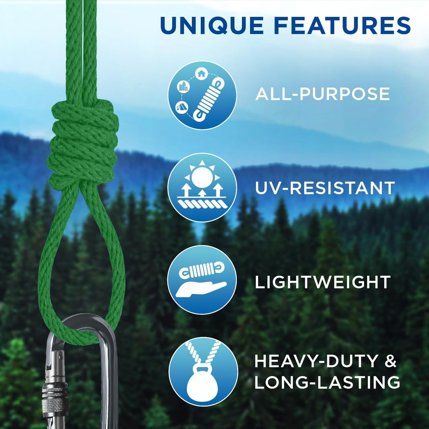 TECEUM Cotton Rope 3/16” (5 mm) – 100 FT – Strong All-Purpose Braided Rope – Natural Cotton – for