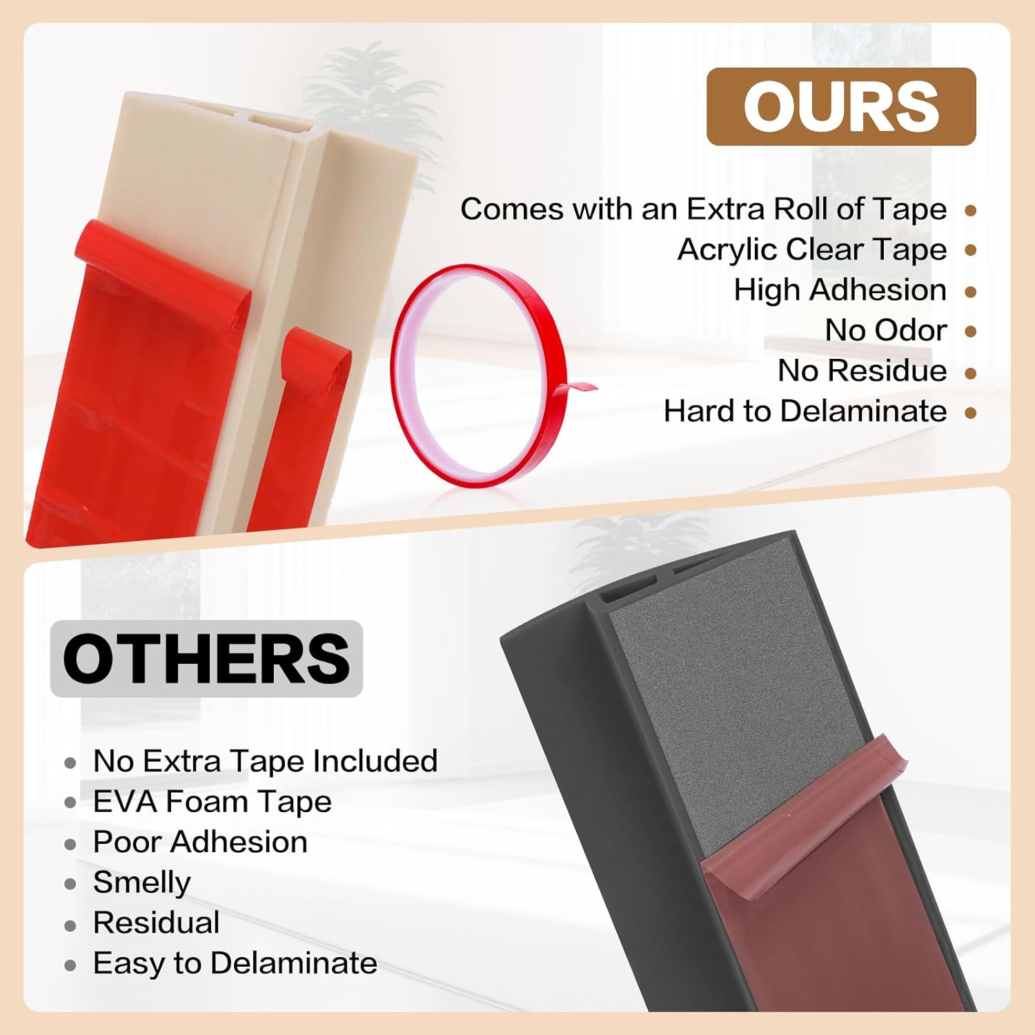 Floor Transition Strip Vinyl Door Threshold Ramp Self Adhesive Carpet Edging Strip Doorway Edge