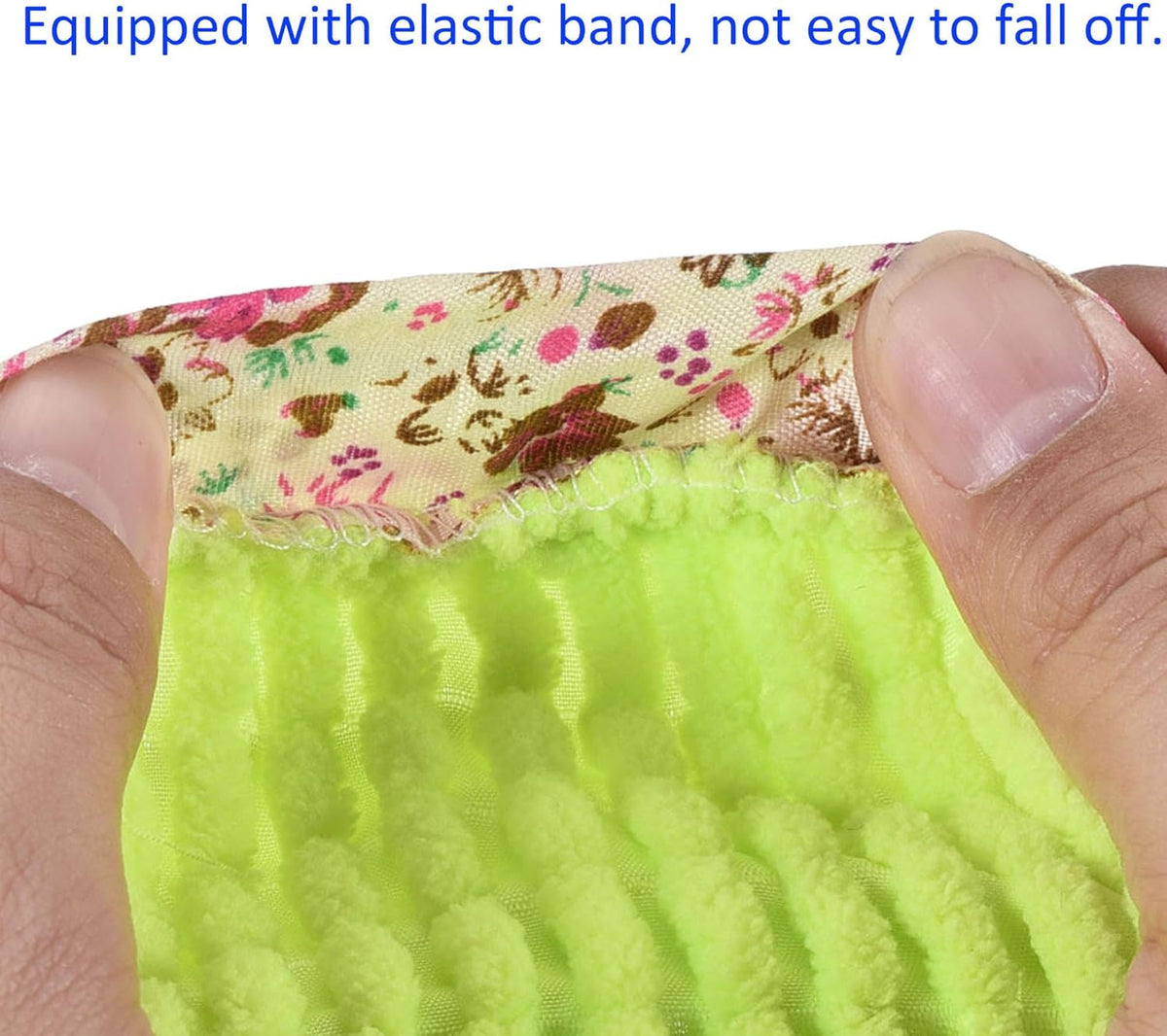 1 Pair Washable Cleaning Shoes Cover - Floor Cleaning Dust, Chenille Microfiber Duster Mop