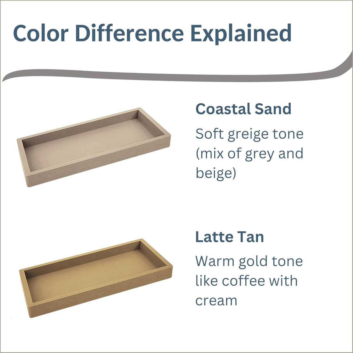 Countertop and Vanity Tray - Small 7.7” Silicone Tray for Soap Dispenser Bottles, Bathroom Trays
