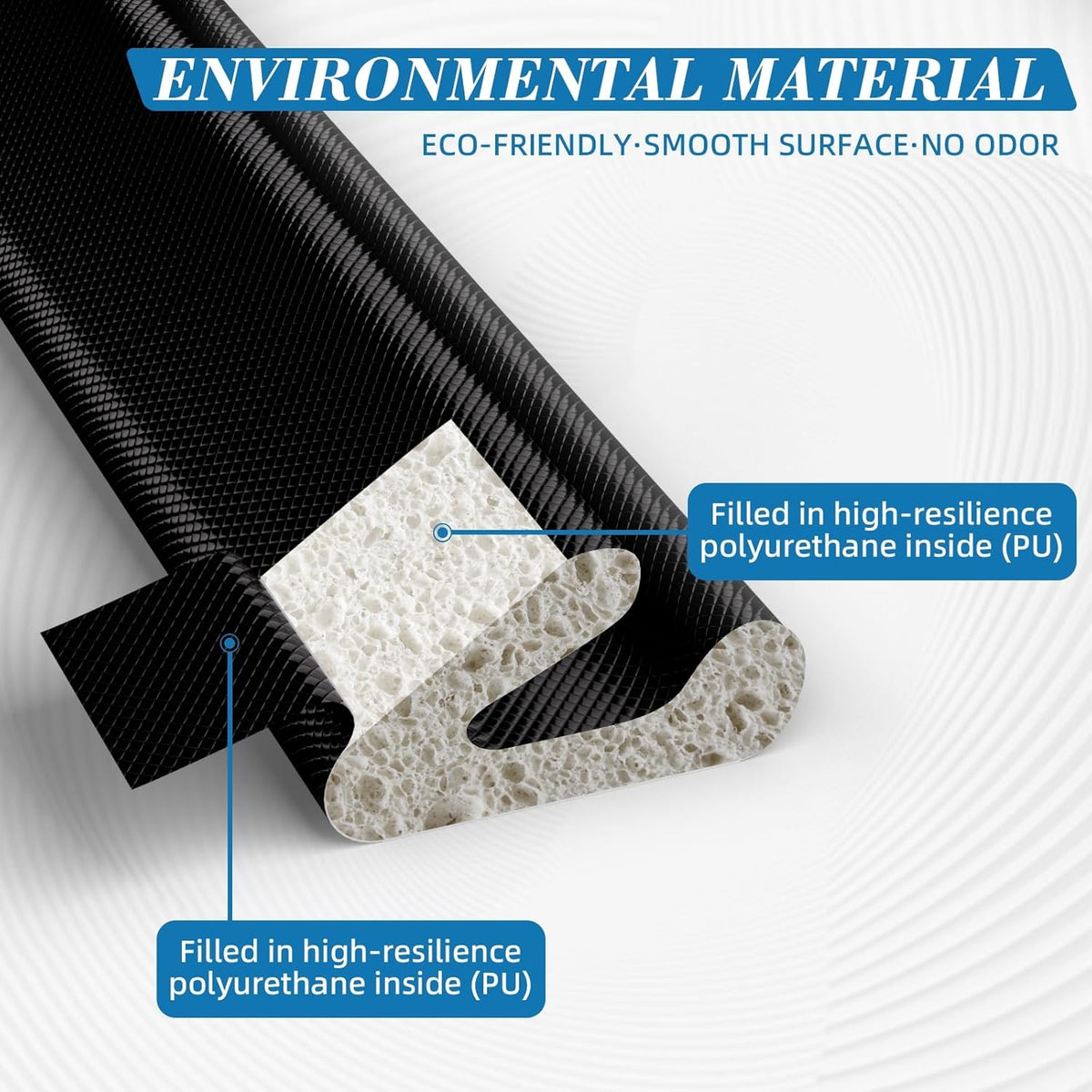 V-Shaped Weather Stripping Door Seal, 33FT Draft Stopper for Doors/Windows, Gaps, Dustproof