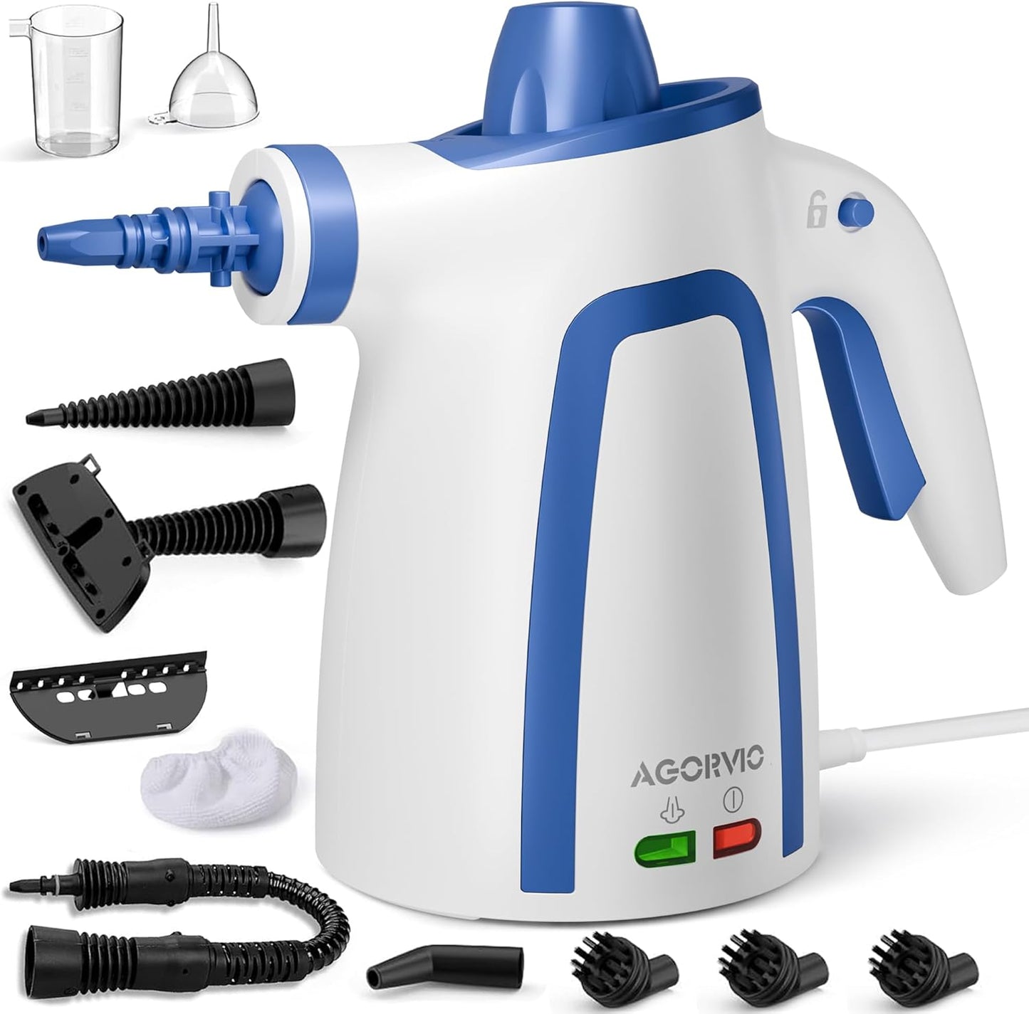Steam Cleaner, Handheld Steam Cleaner for Home, Pressurized Steamer for Cleaning Carpet, Floor