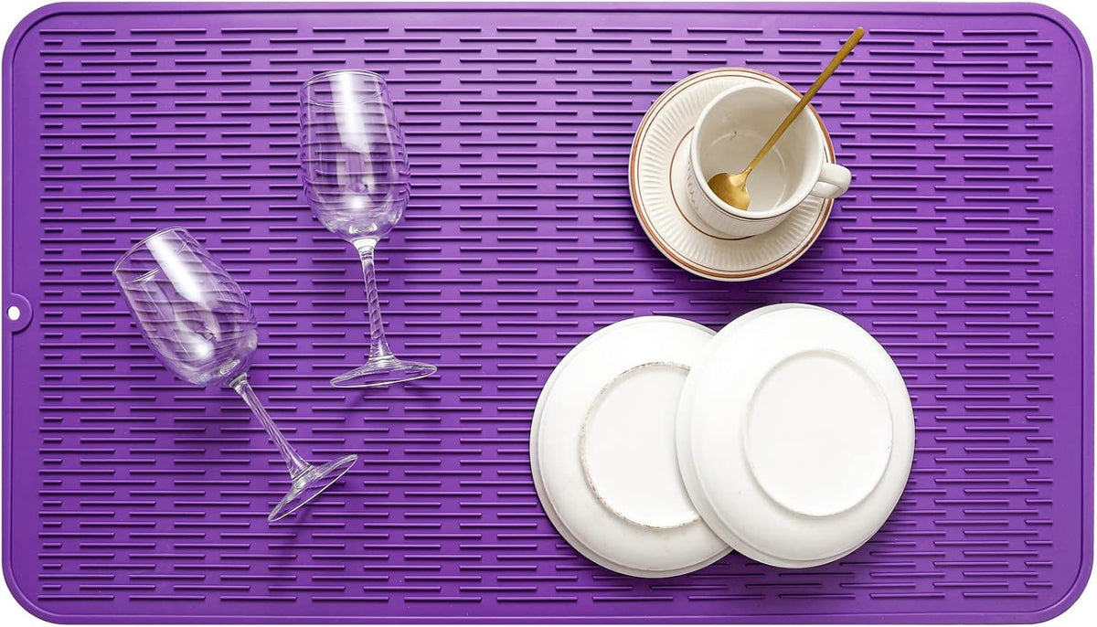 Silicone Dish Drying Mat for Multiple Usage,Easy clean,Eco-friendly,Heat-resistant Silicone Mat for