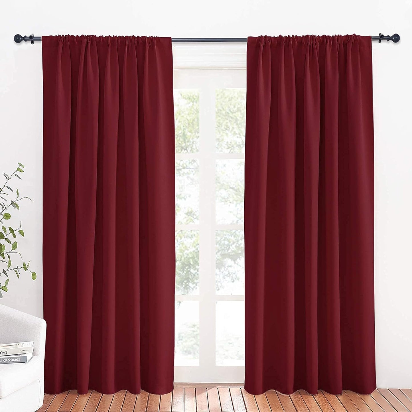 RYB HOME Large Curtains for Living Room 84 inches Length, Blackout Privacy Room Divider Curtains