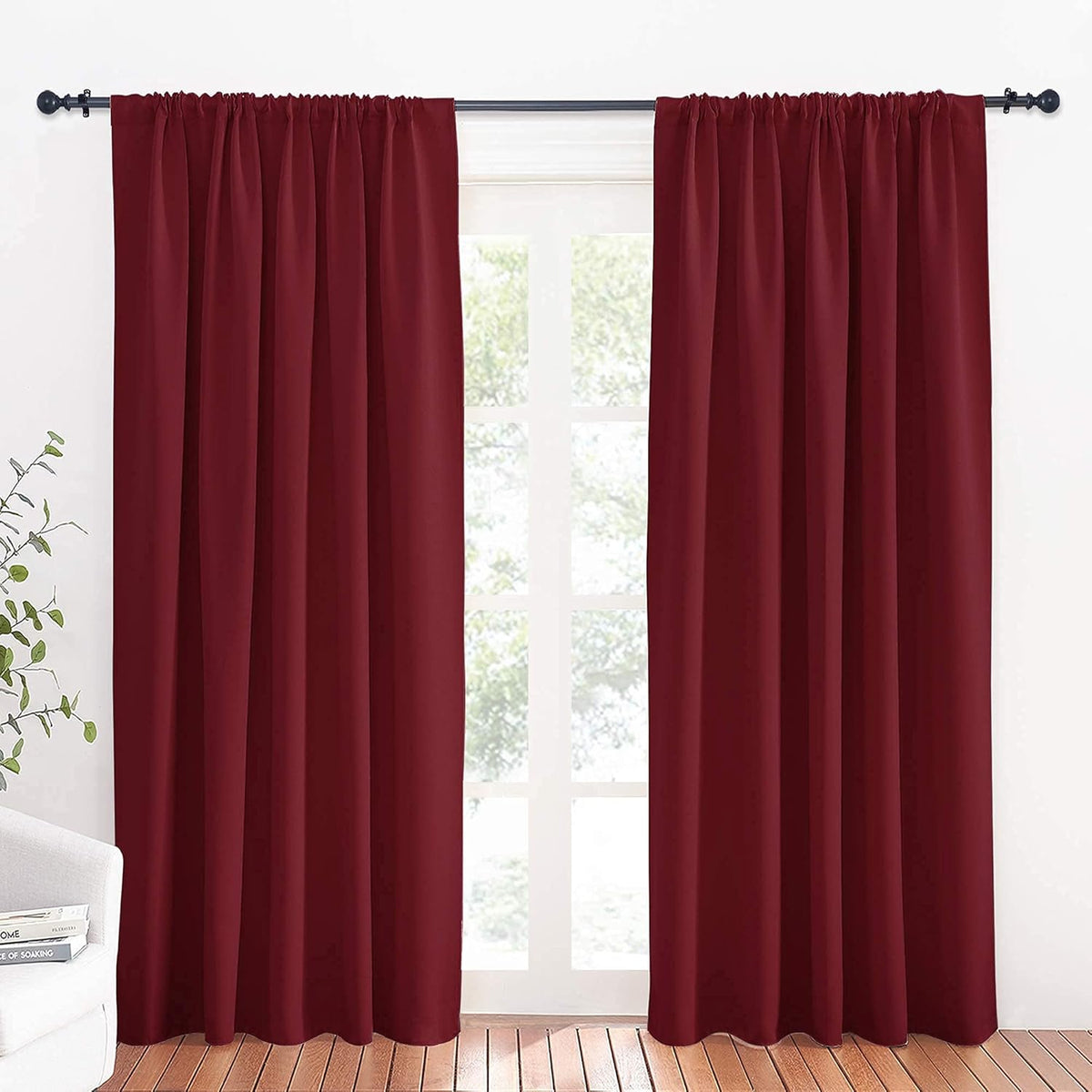 RYB HOME Large Curtains for Living Room 84 inches Length, Blackout Privacy Room Divider Curtains