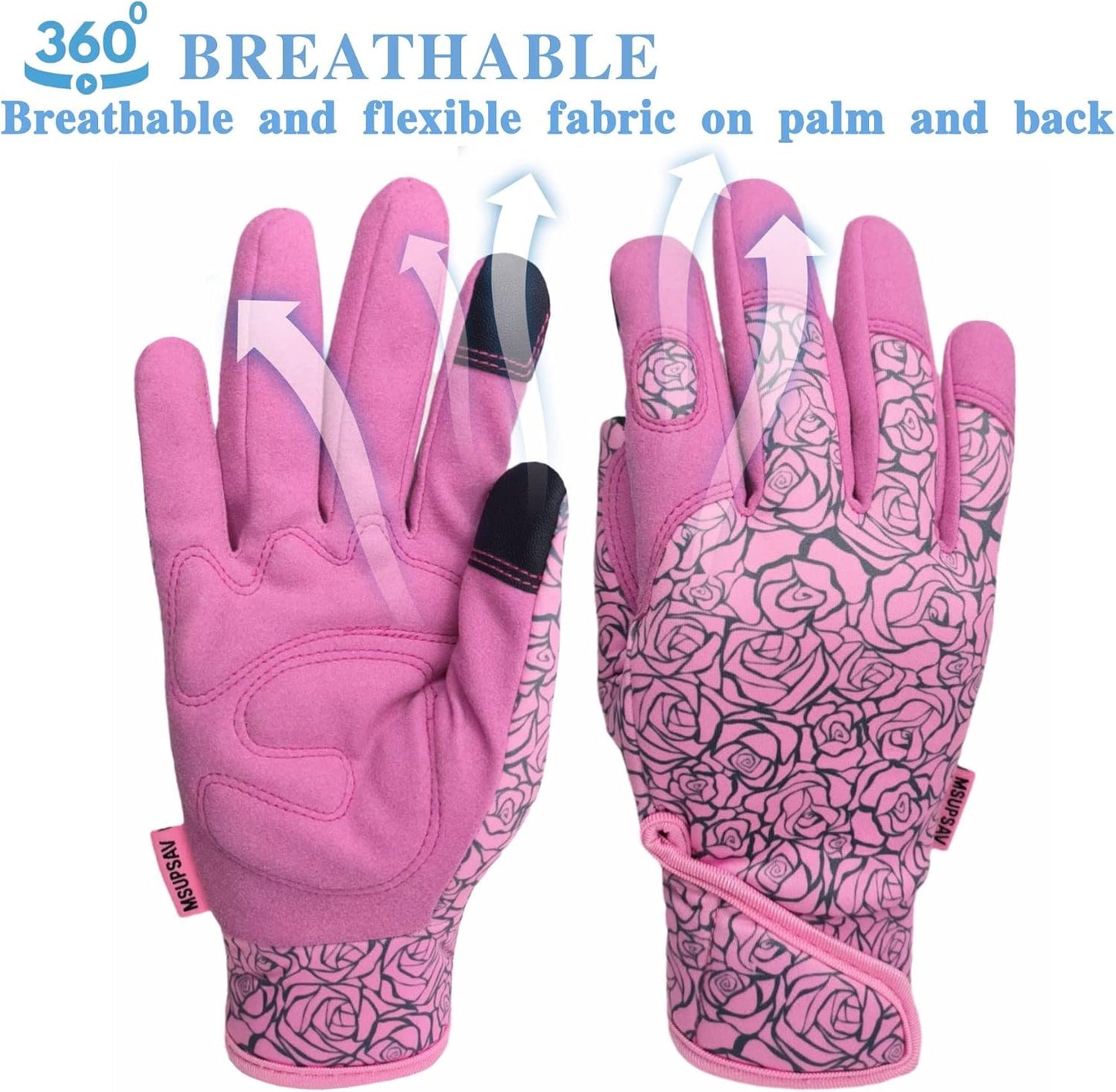 Thorn Proof&Puncture Resistant Gardening Gloves with Grip,Garden Gloves for Women, Leather Work