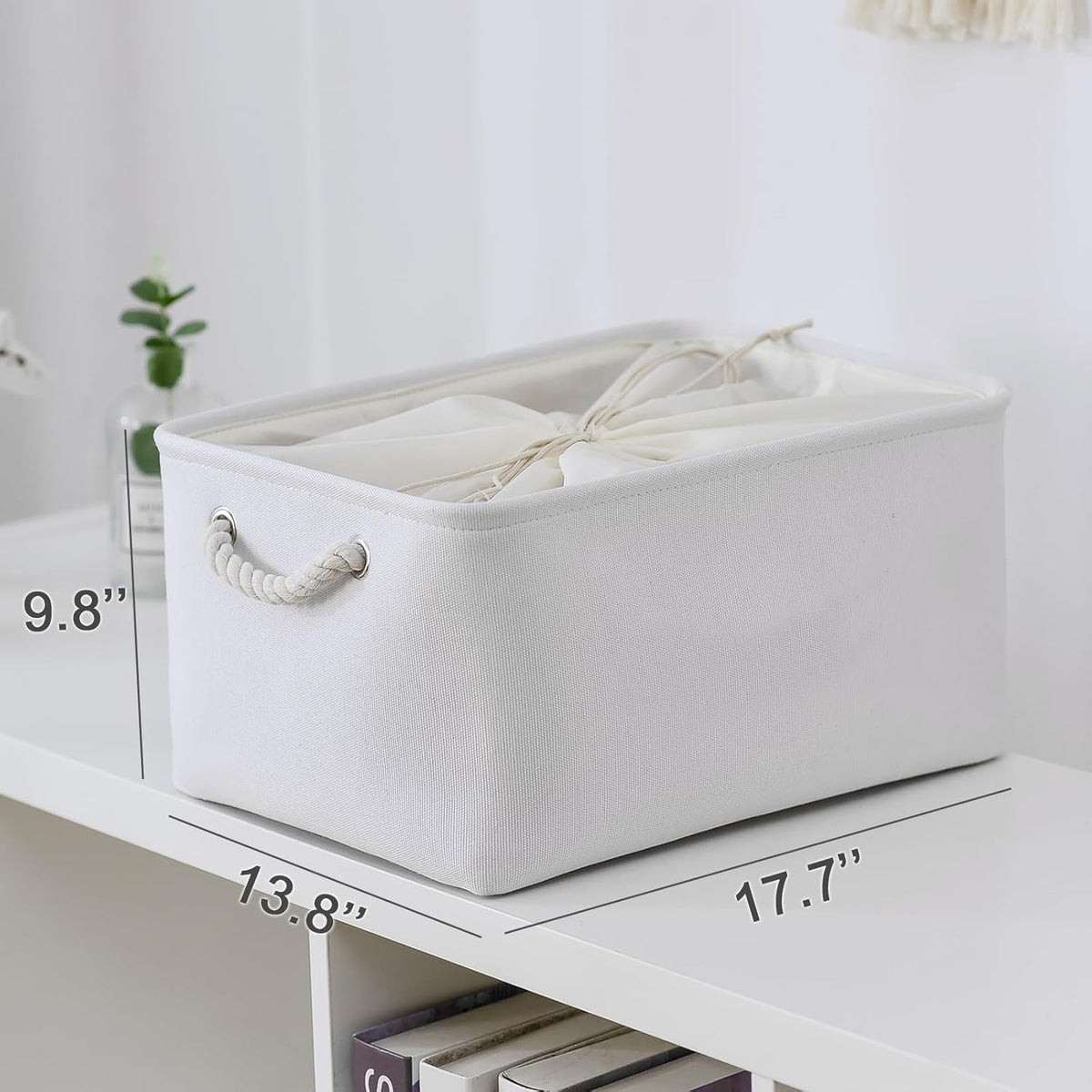 TheWarmHome Storage Basket for Gifts Empty - X Large - 3 Pack 17.7L×13.8W×9.8H in Collapsible