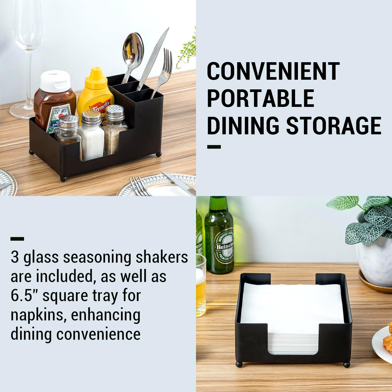 MyGift Modern Brass Tone Metal Tabletop Commercial Folded Paper Towel Holder Dispenser Tray (Matte