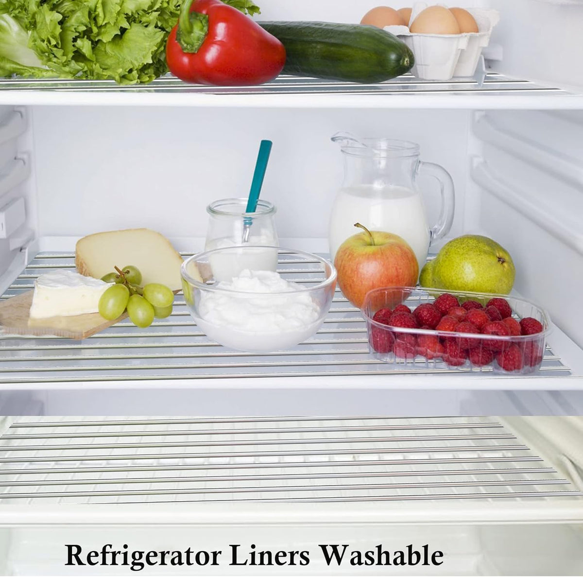 Shelf Liners for Kitchen Cabinets Non Adhesive Cabinet Drawer Liners Non Slip Waterproof 15 Inch