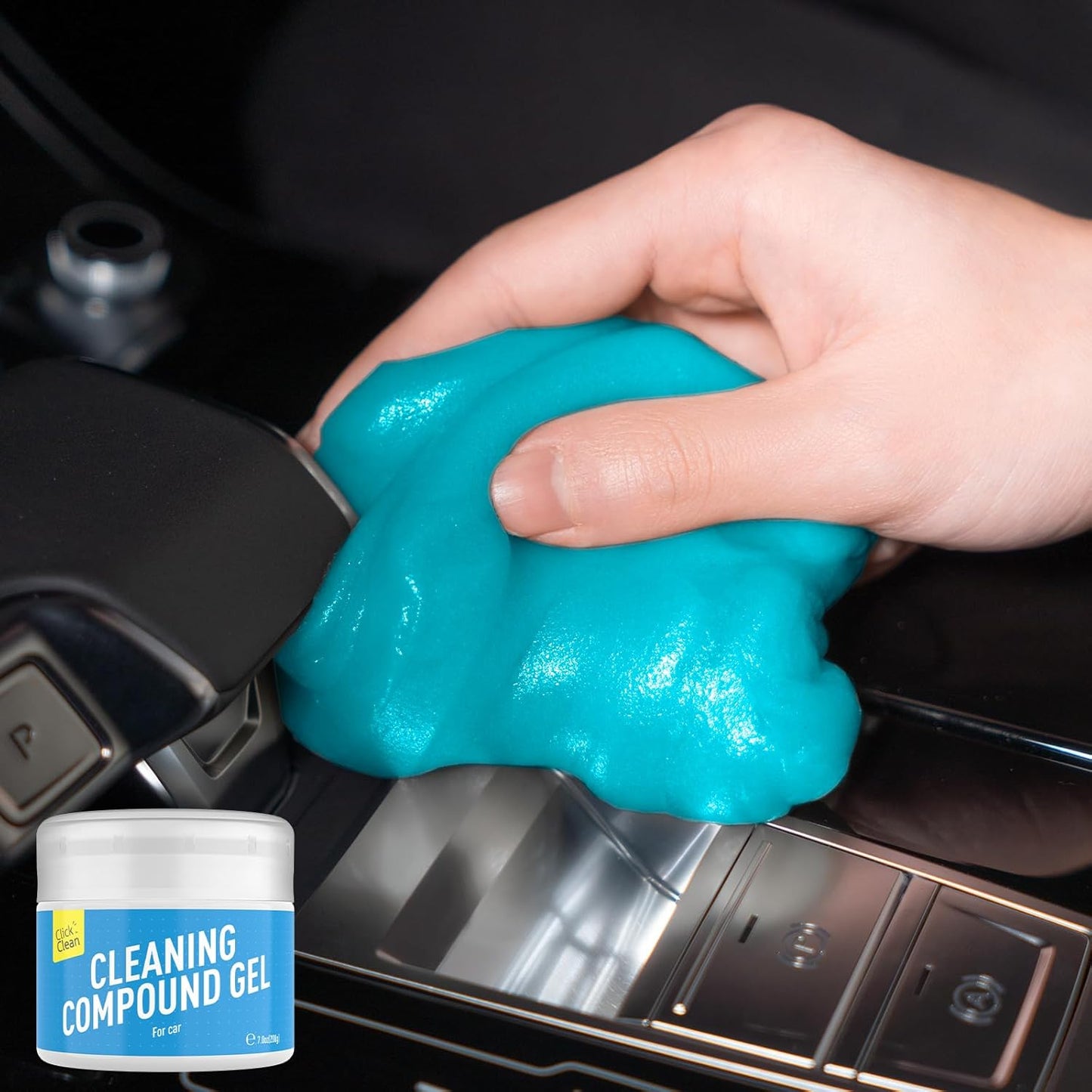 CLICK CLEAN Cleaning Gel for Car, 7oz Car Detailing Tools, Car Cleaning Putty Gel, Car Interior