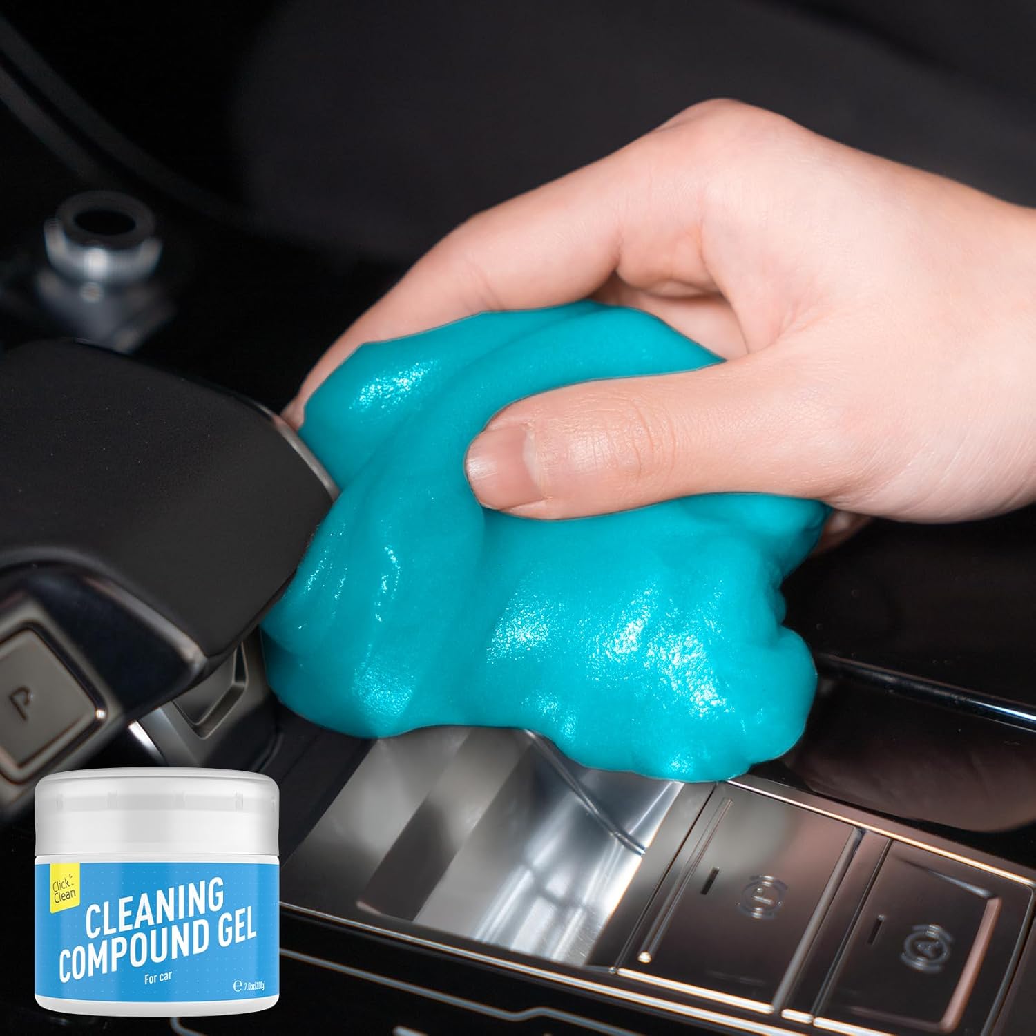 CLICK CLEAN Cleaning Gel for Car, 7oz Car Detailing Tools, Car Cleaning Putty Gel, Car Interior