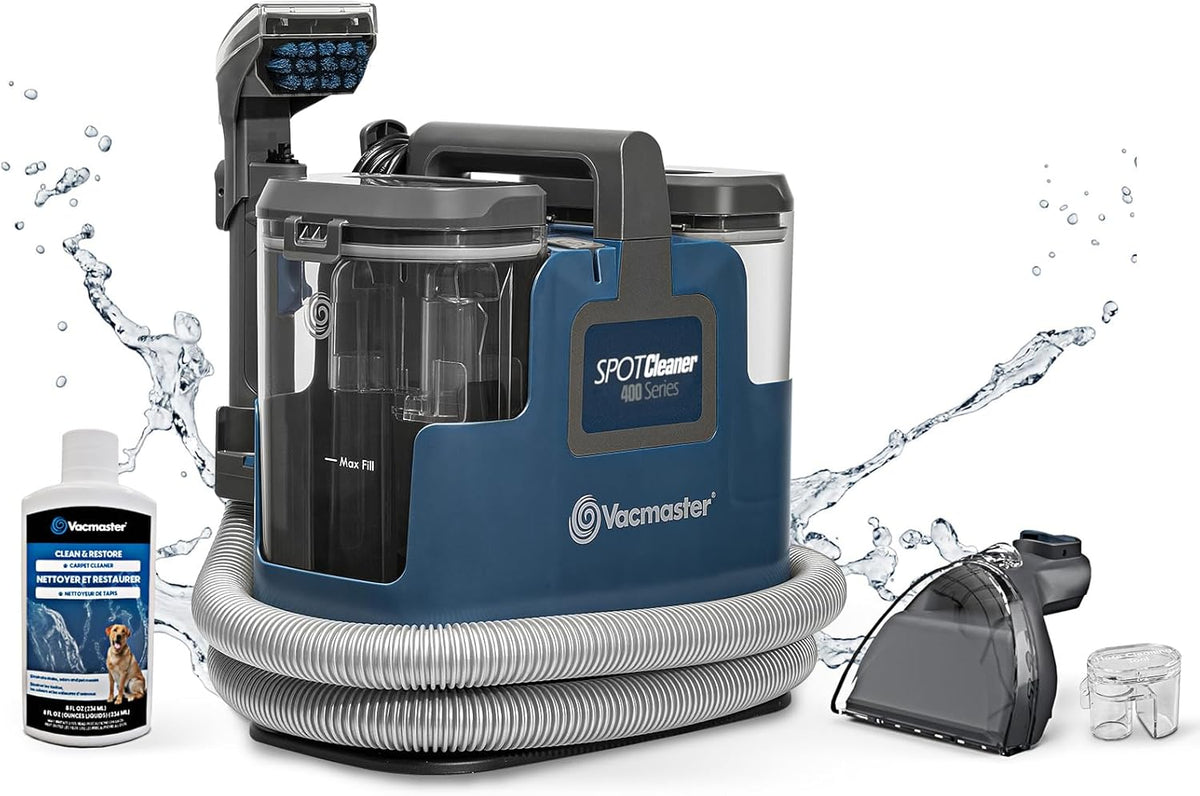 Vacmaster SCB301 400 Series Portable Carpet & Upholstery Spot Cleaner Machine, 15Kpa Power Suction