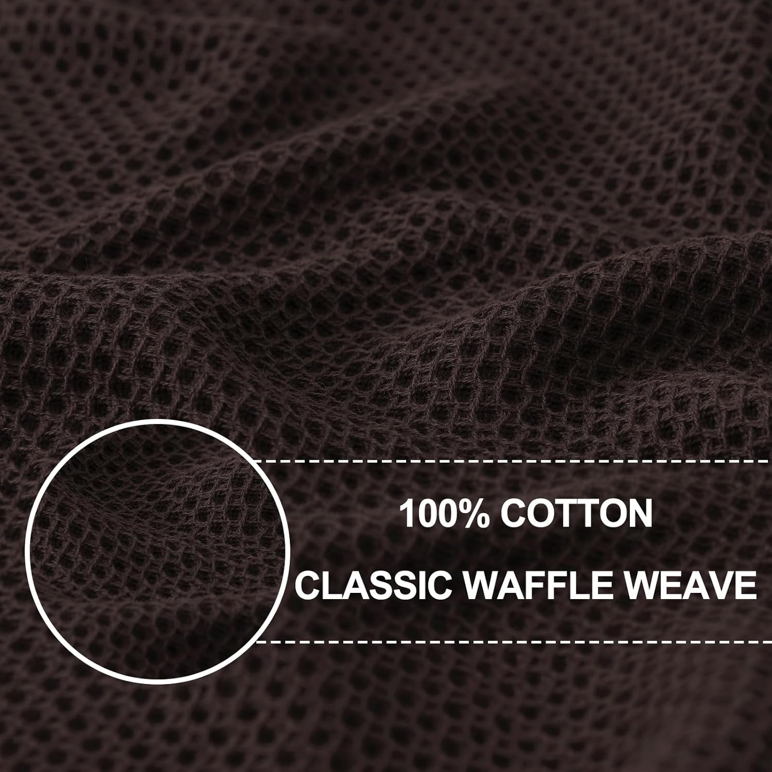 Homaxy 100% Cotton Waffle Weave Kitchen Dish Cloths, Ultra Soft Absorbent Quick Drying Dish Towels