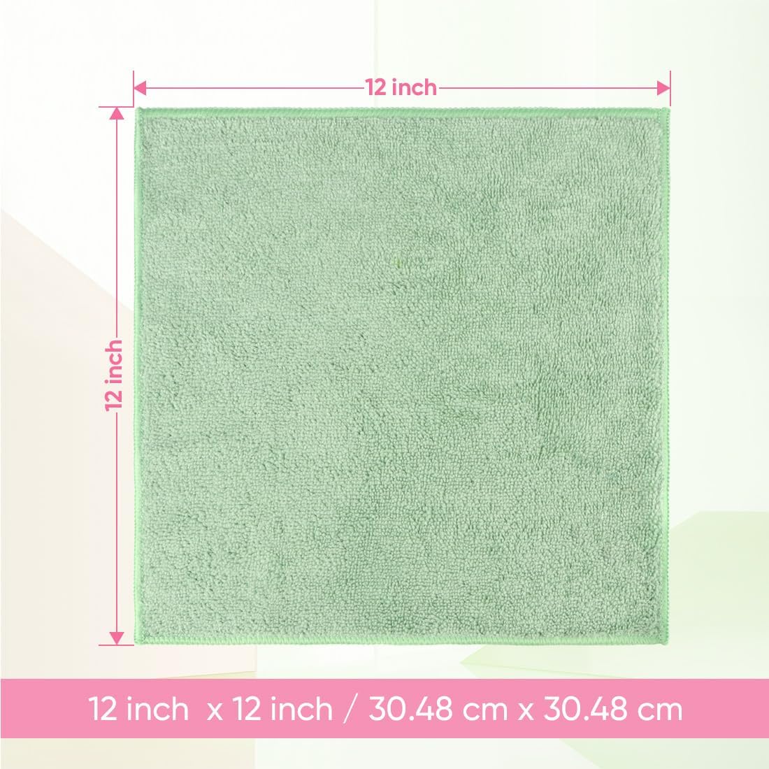 HOMEXCEL Microfiber Washcloths 12 Pack, Highly Absorbent and Soft Face Towel, Multi-Purpose Wash