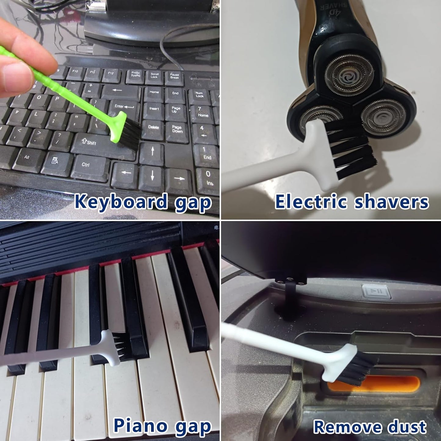 11Pcs Crevice Cleaning Brush,Gap Cleaning Brush with Long Handle,Small Gap Cleaning Brush for