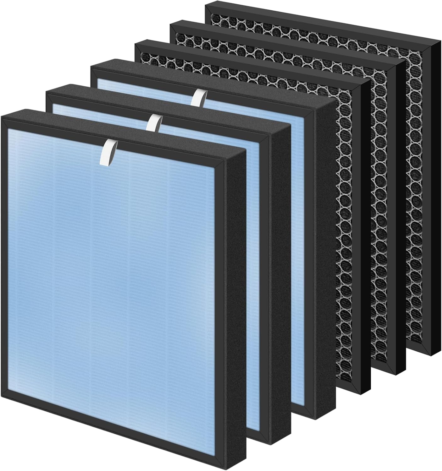 HSP001 True HEPA Filter Replacements for Air Purifier Filters HSP001,4 in 2 H13 True HEPA Filter