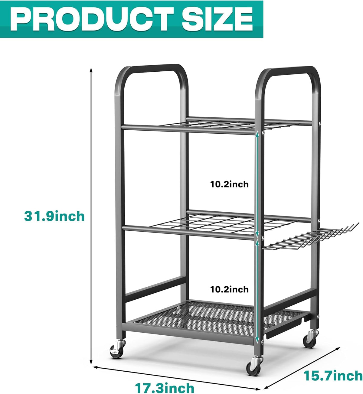 EVERHANGER Garden Tool Organizer and Storage, Yard Tool Stand Garage Tool Organization, Yard Tool