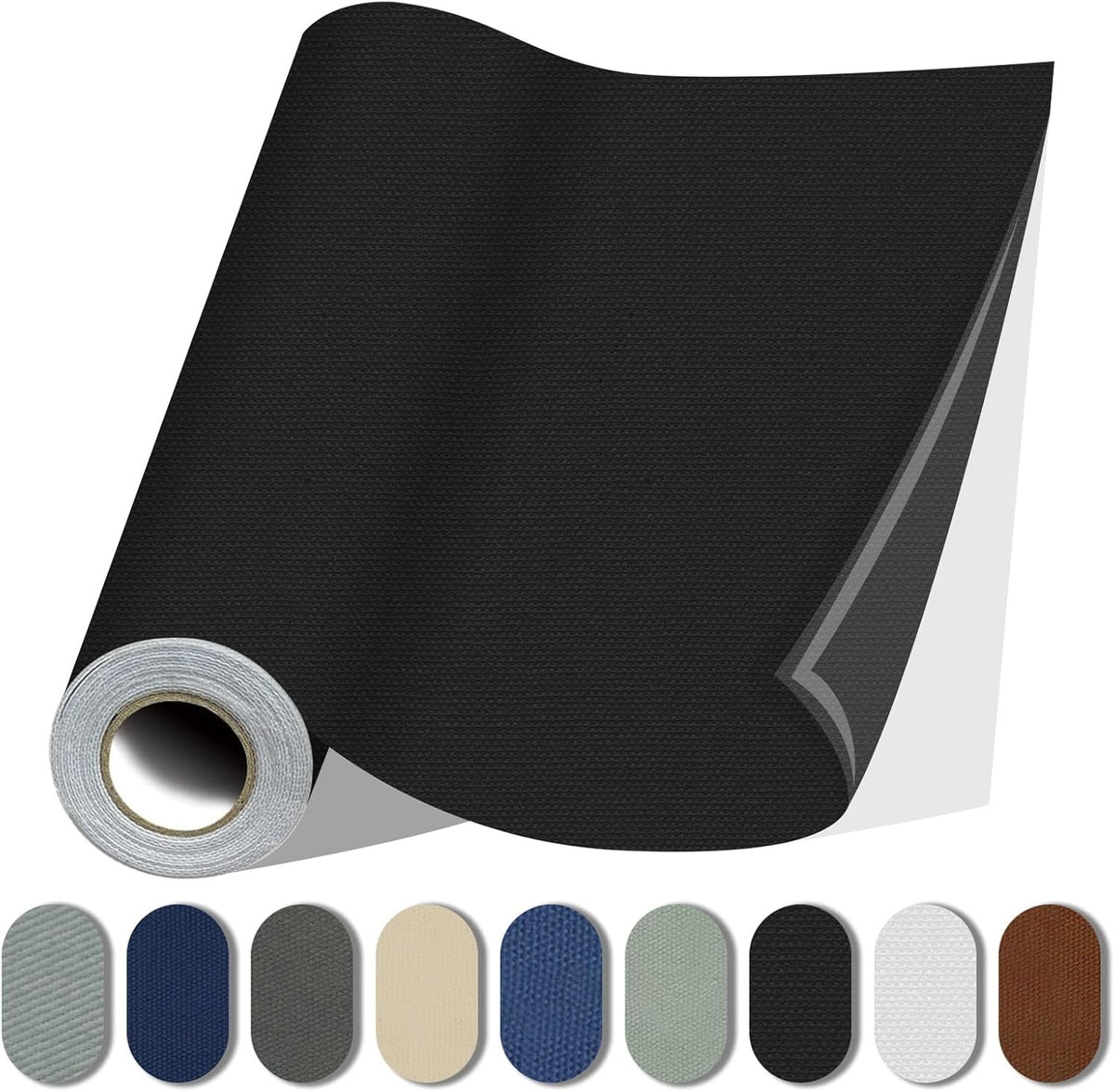 Fabric Repair Patches, 17X79 Inch Canvas Self-Adhesive Fabric Patches Tape Durable, DIY Large