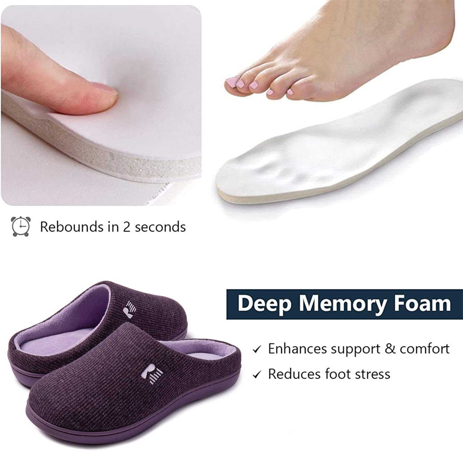 RockDove Women's Original Two-Tone Memory Foam Slipper