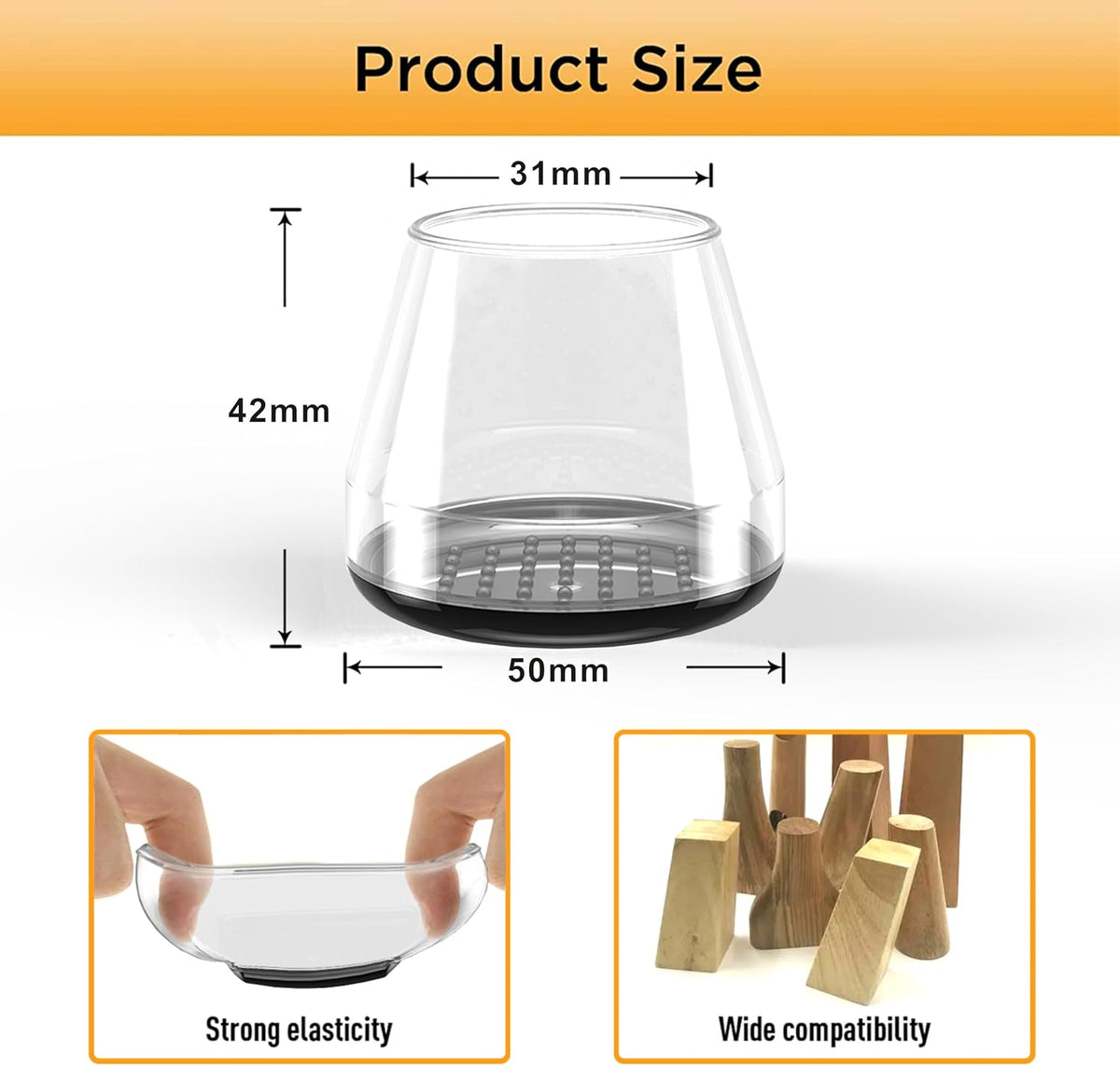 Furniture Sliders,16 PCS Chair Leg Sliders for Carpet, Furniture Movers Sliders, Carpet Chairs