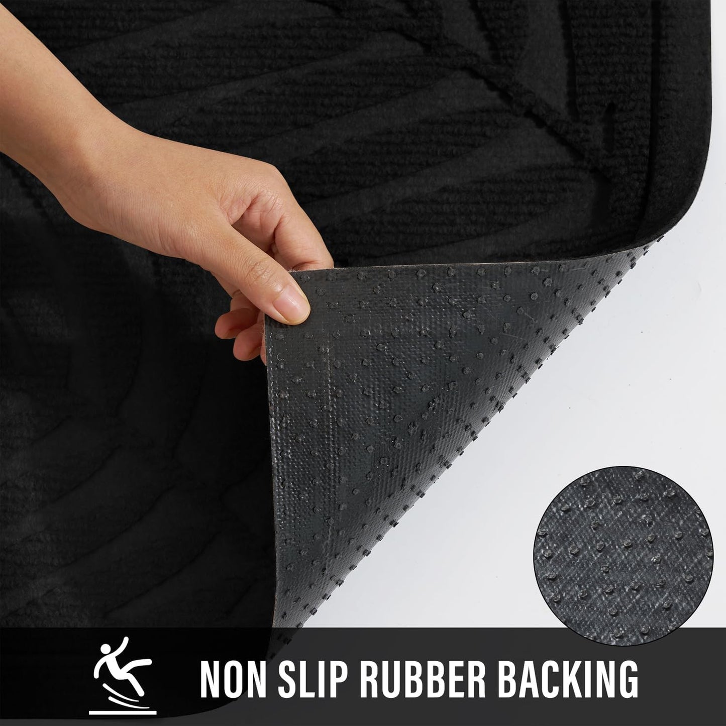 Front Door Mat, Absorbent Resist Dirt Welcome Door Mat Indoor Outdoor, Waterproof Doormat, Sturdy