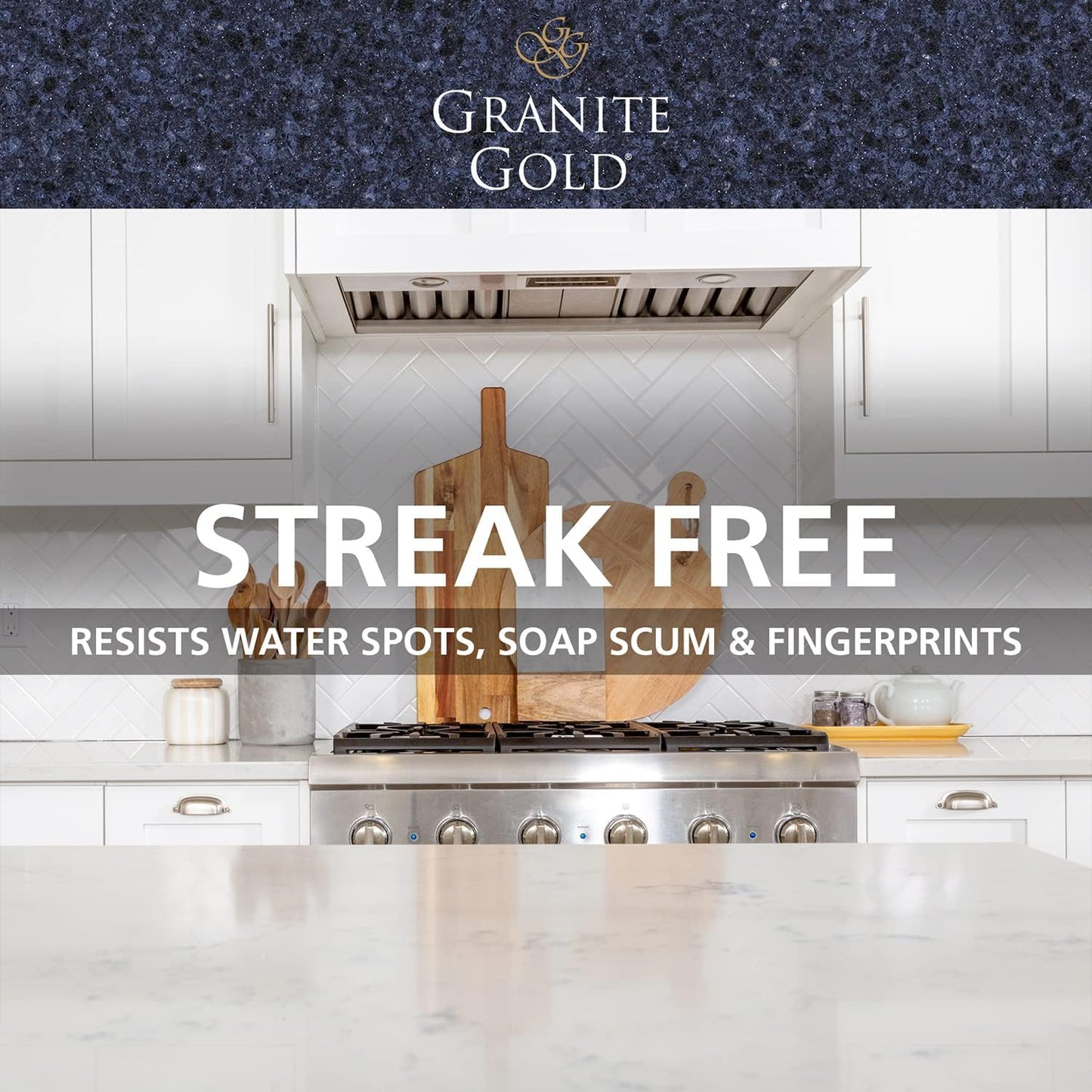 Granite Gold Quartz Clean & Shine Streak-Free Cleaner Deeps Cleans and Polishes All Quartz Surfaces