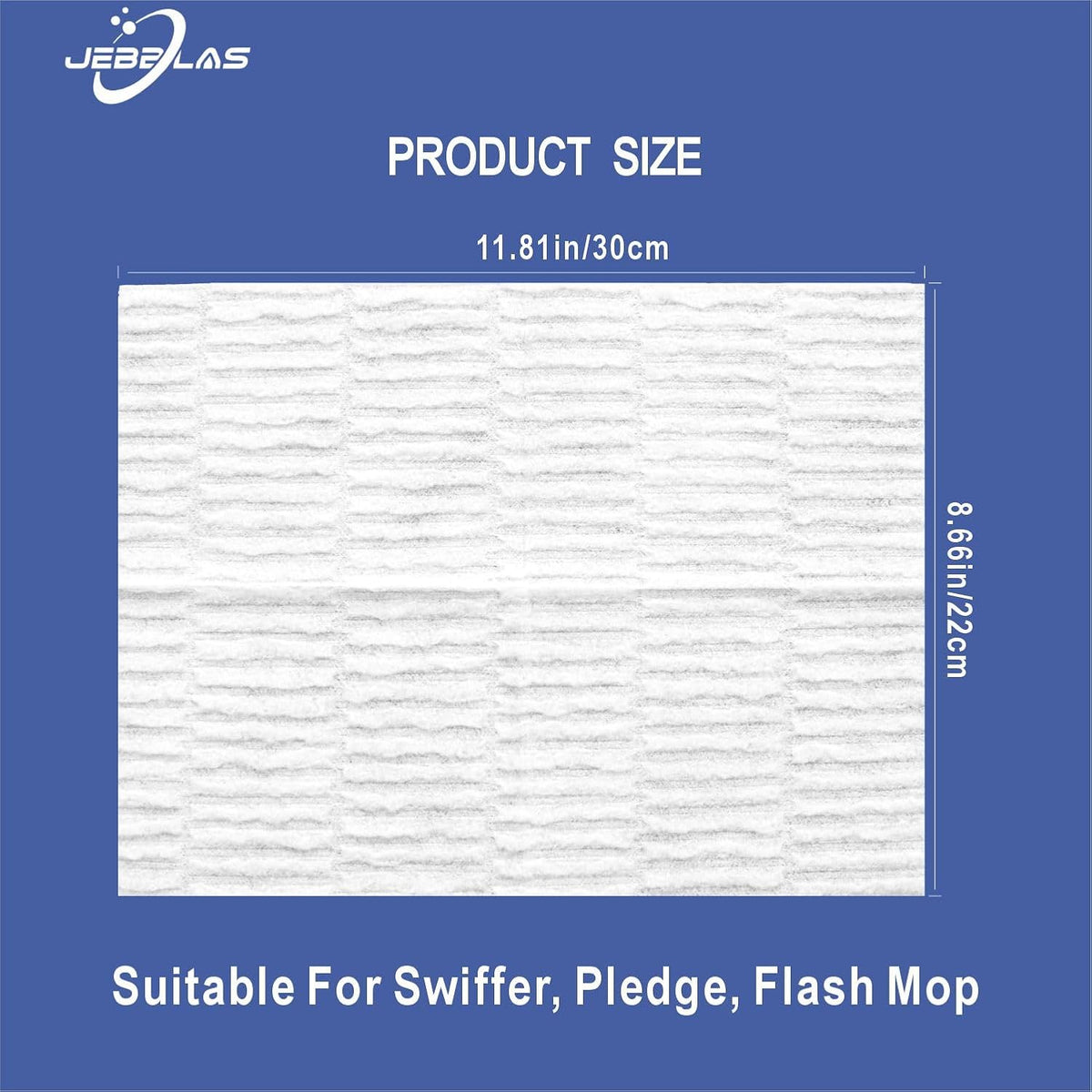 JEBBLAS Disposable Mop Cloth Dry Sweeping Pad for Floor Mop Sweeping Cloths Multi Surface Refills