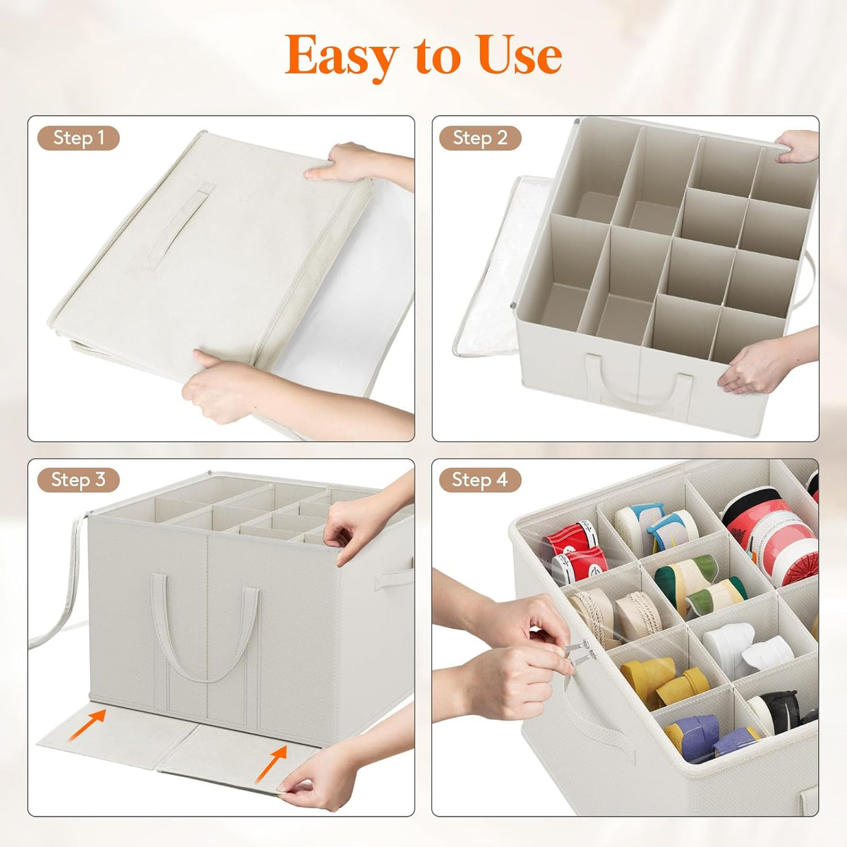 Lifewit Shoe Storage Organizer for Closet Fits 12-16 Pairs, Fabric Large Shoe Box Storage Container