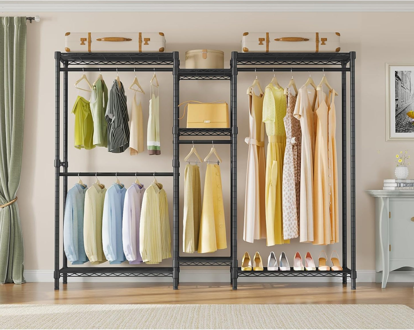 VIPEK Classic V6 Medium Wire Garment Rack Heavy Duty Clothes Rack for Hanging Clothes, Metal