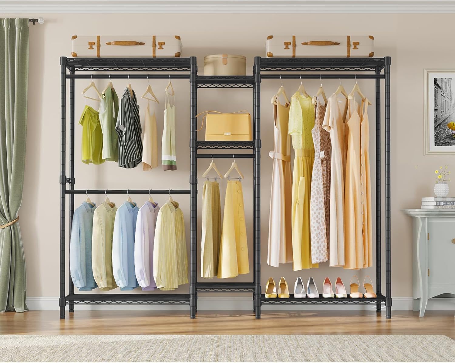 VIPEK Classic V6 Medium Wire Garment Rack Heavy Duty Clothes Rack for Hanging Clothes, Metal