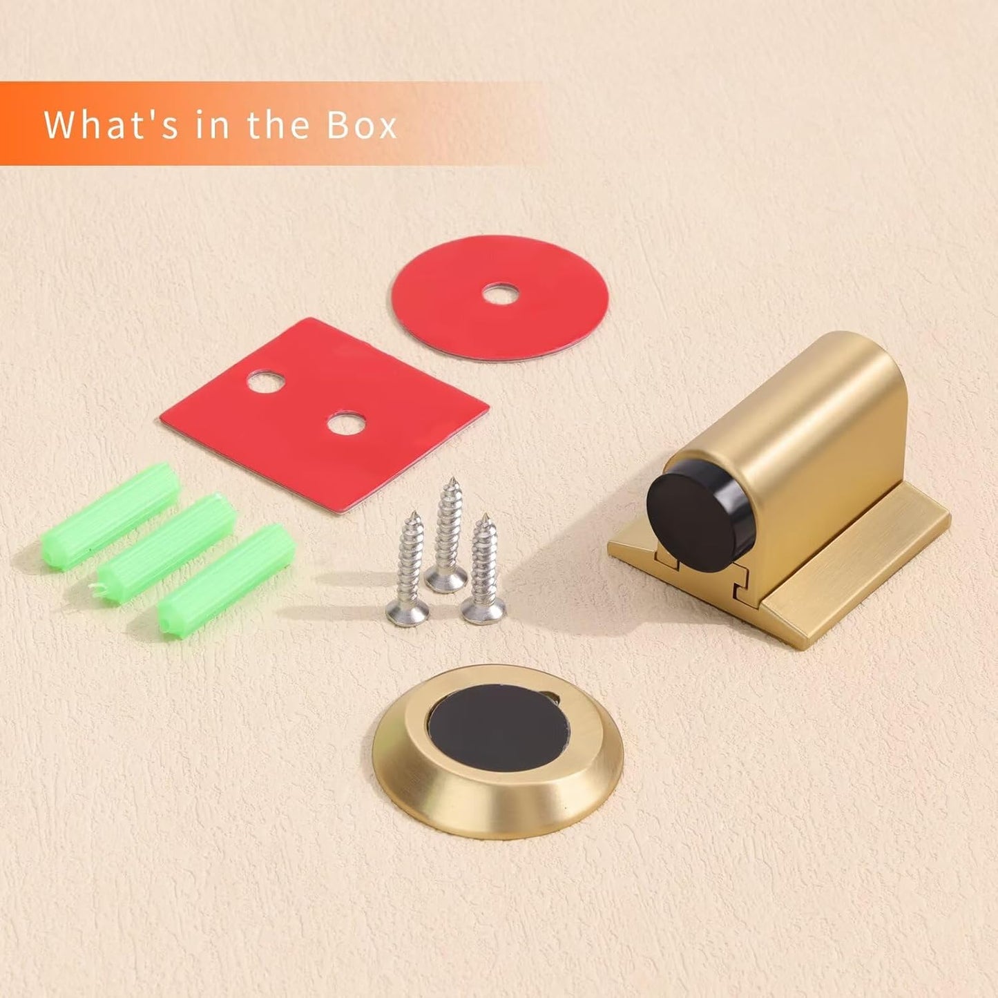 Bak Bo Magnetic Door Stoppers 1 Pack Bottom of Door Holder Keep Door Open No Drilling Magnet Floor