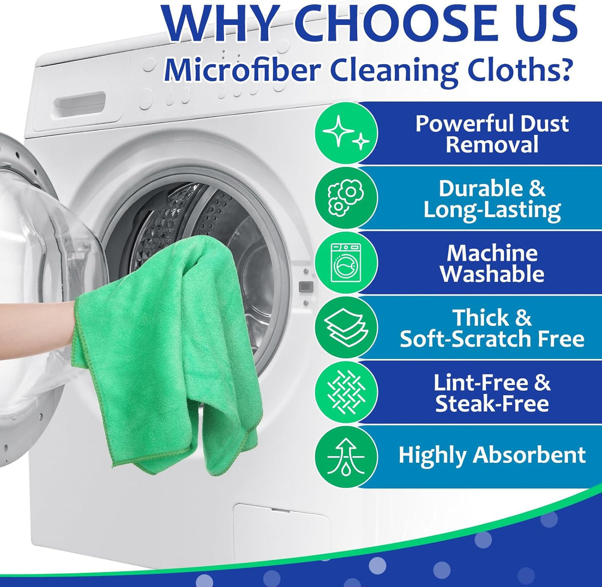 Newwiee 3 Pcs Extra Large Microfiber Cleaning Cloth 30" x 20" Washable Reusable Microfiber Towel