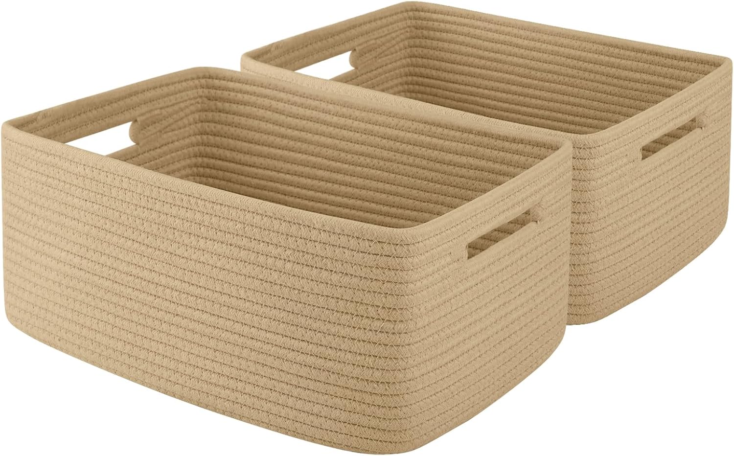OIAHOMY Storage Basket for Shelves, Closet Cube Storage Bins Baskets for Clothes Blanket Towels