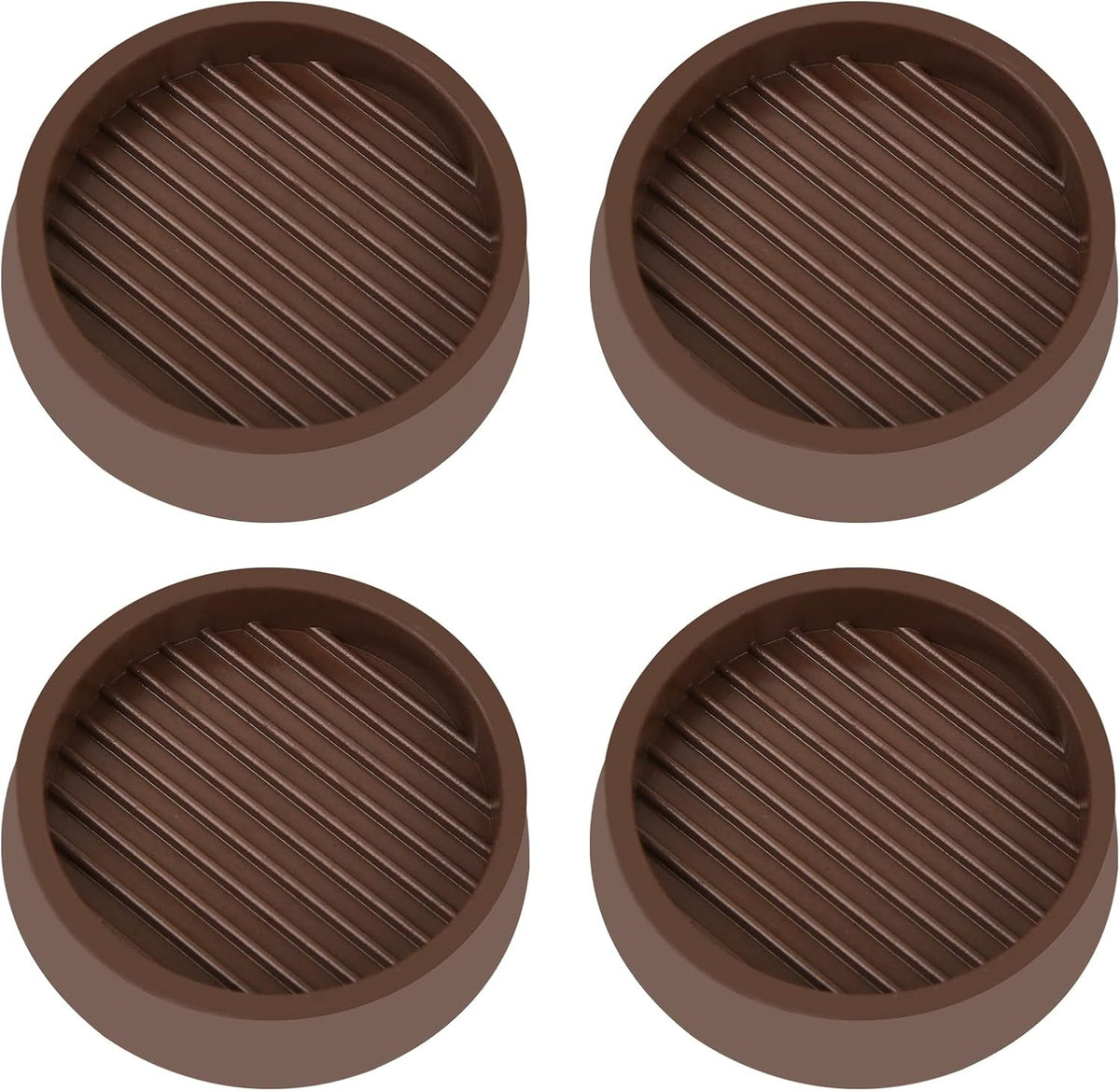 2X2 Round Rubber Caster Cups, Non Slip Furniture Pads, Anti-Slip Gripper, Anti Skid Furniture Feet