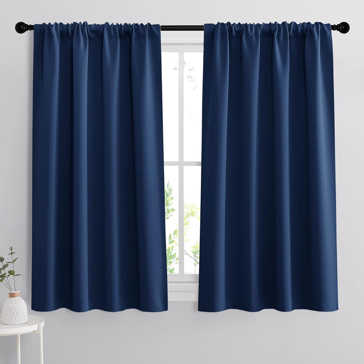 RYB HOME Blackout Curtains for Bedroom - Light Block Insulating Privacy Solar Curtain Set for