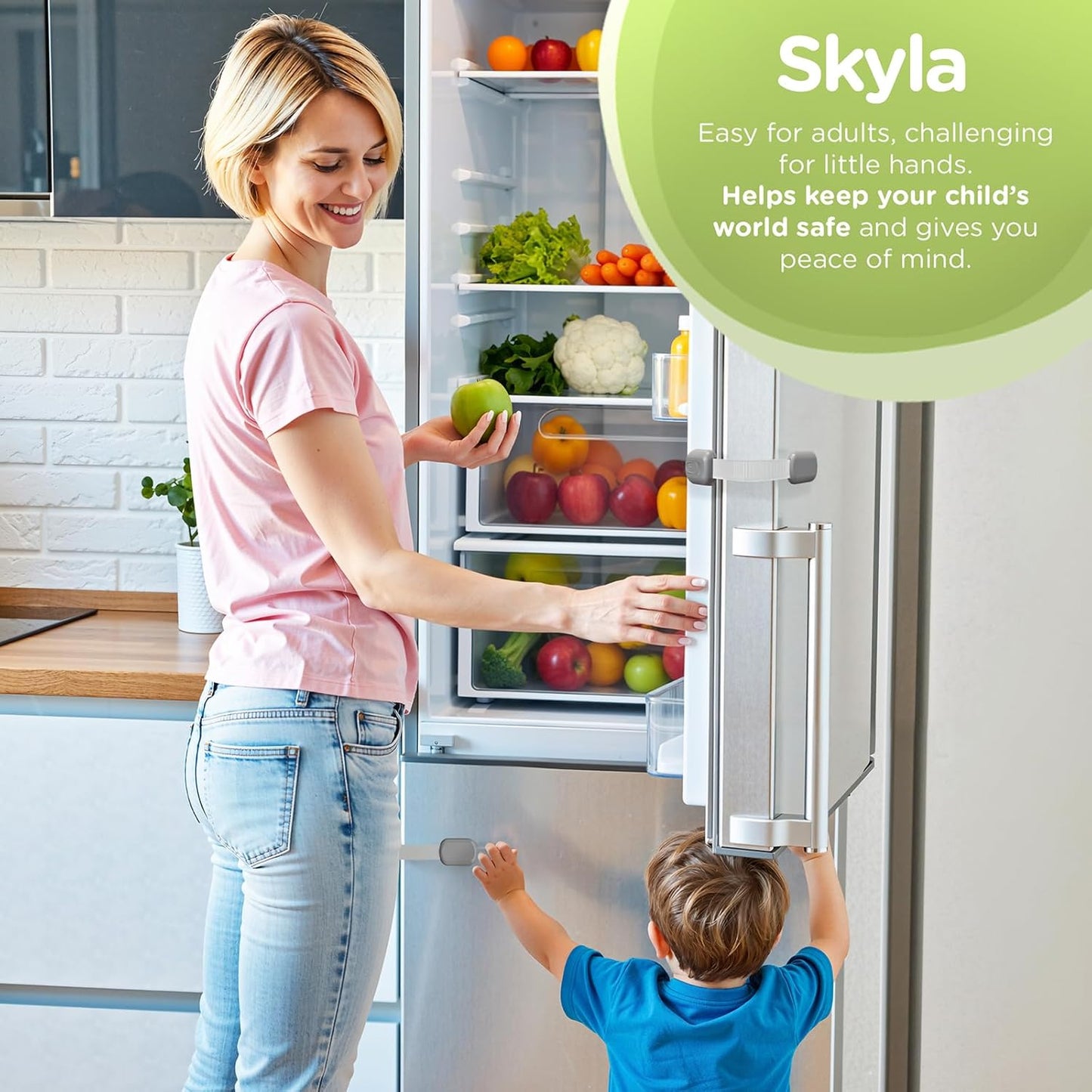 Baby Proofing Child Safety Locks (16 Pack) by Skyla Homes - The Safest, Quickest and Easiest 3M