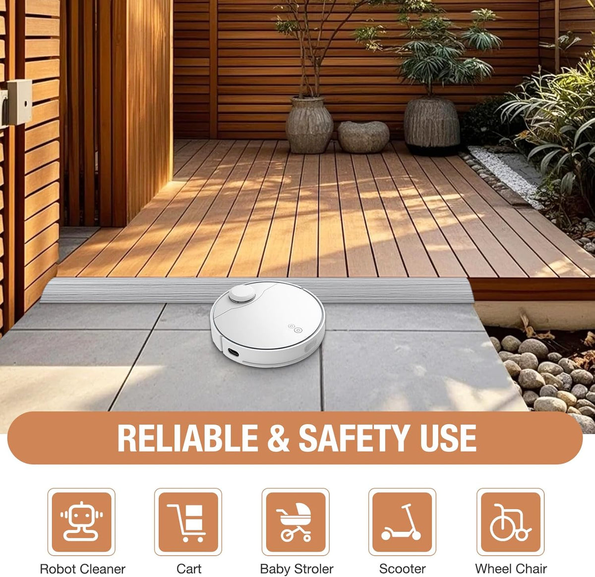Floor Transition Strip Self Adhesive Vinyl Door Threshold for Doorways Carpet Edging Trim Overlap