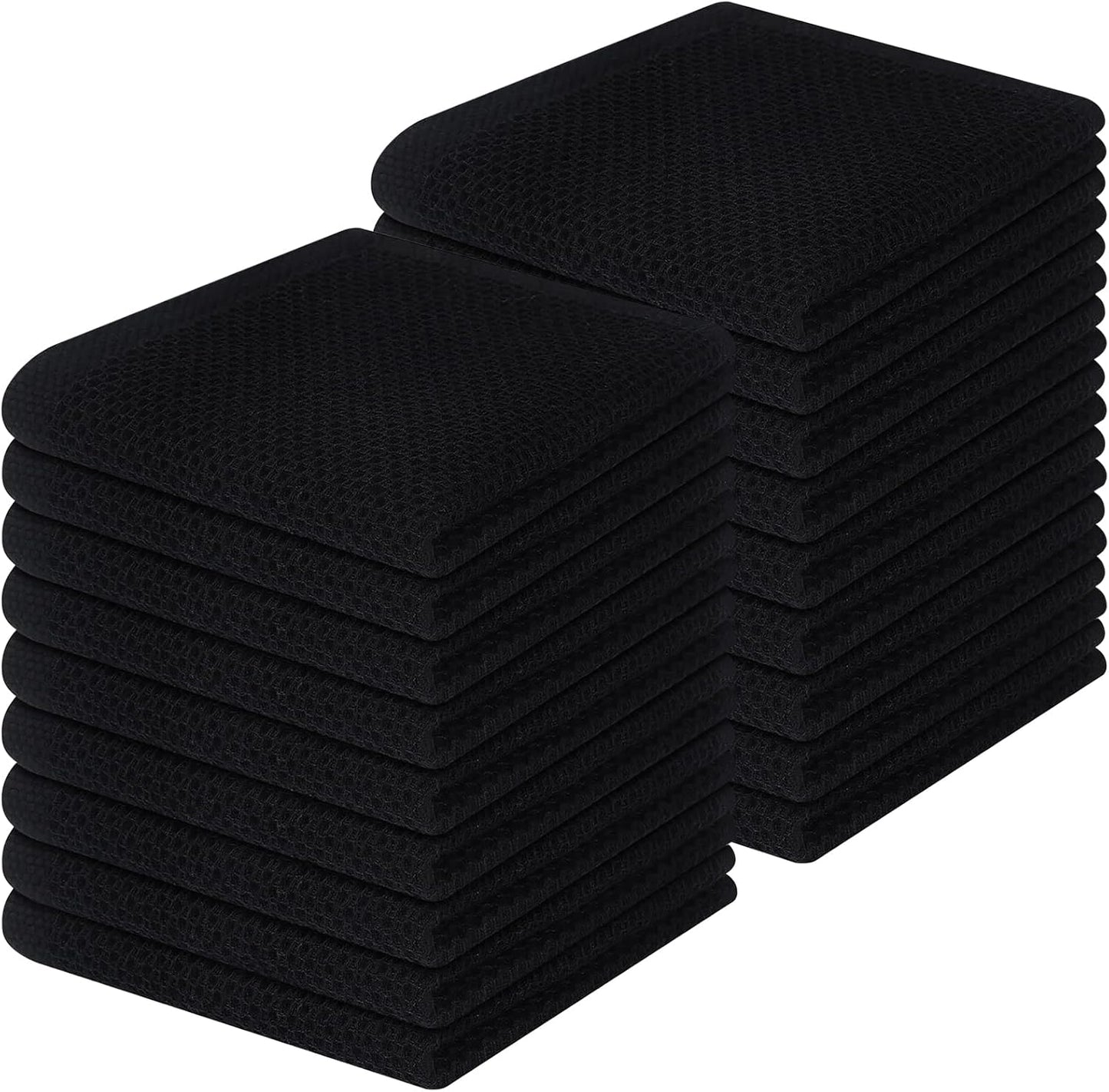Homaxy 100% Cotton Waffle Weave Kitchen Dish Cloths, Ultra Soft Absorbent Quick Drying Dish Towels