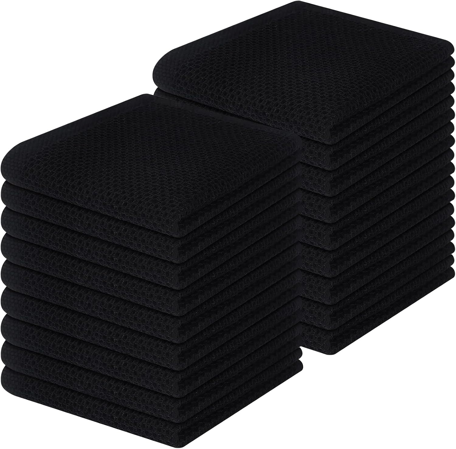 Homaxy 100% Cotton Waffle Weave Kitchen Dish Cloths, Ultra Soft Absorbent Quick Drying Dish Towels