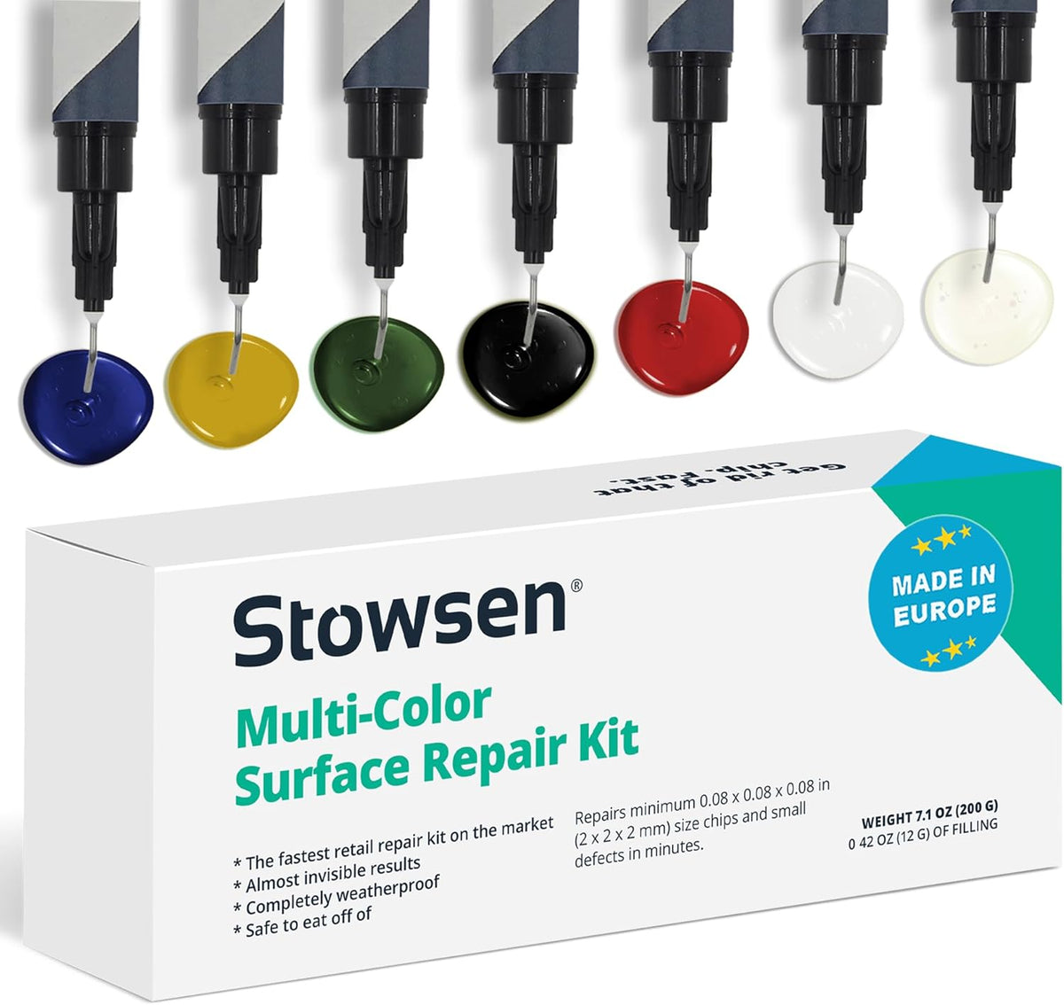 Multi-Color Surface Repair Kit - Fix Chips & Defects in Minutes | Restore Tiles Countertops and