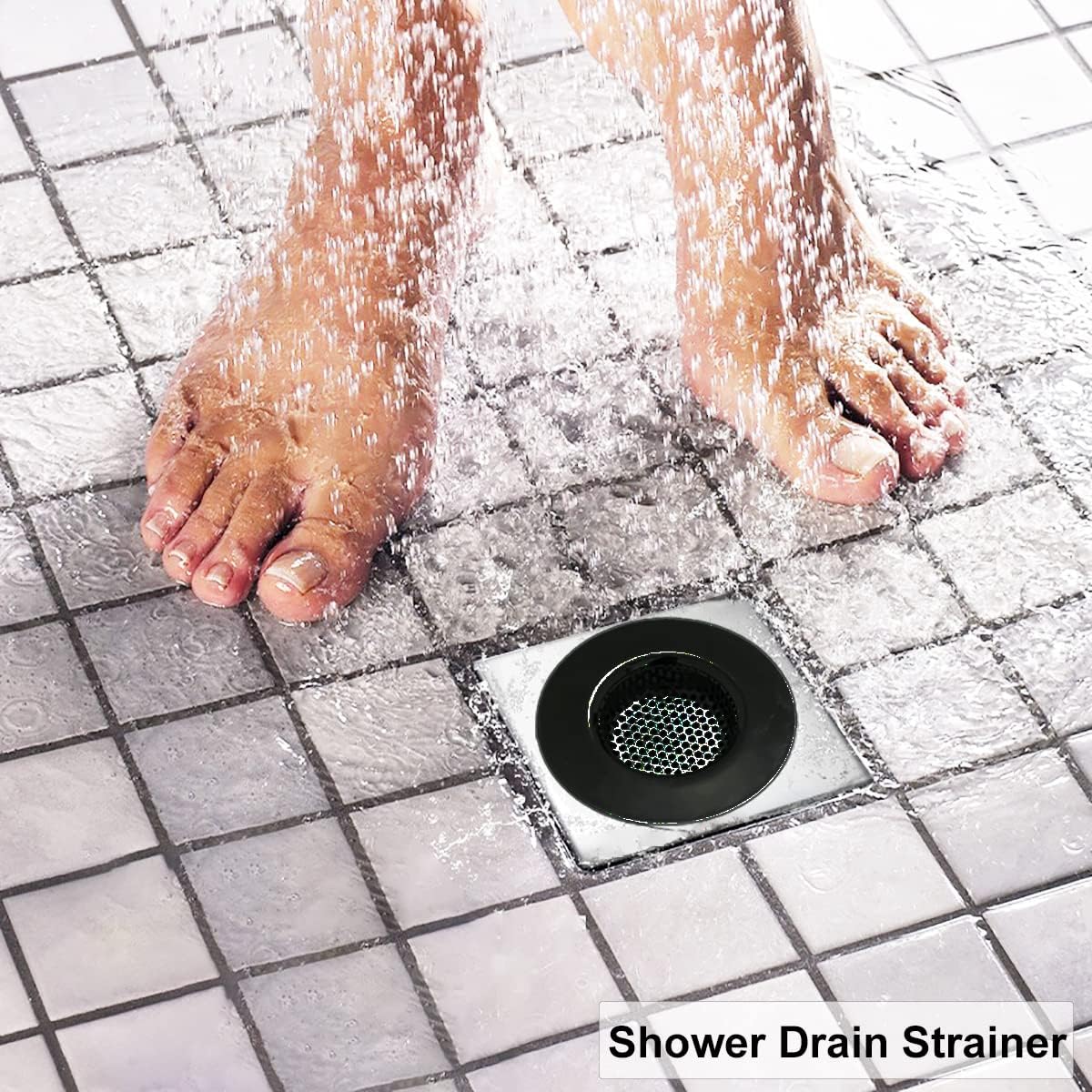 1.75" Bathtub Drain Strainers, Shower Drain Hair Catchers, Stainless Steel Drain Filter Cover for