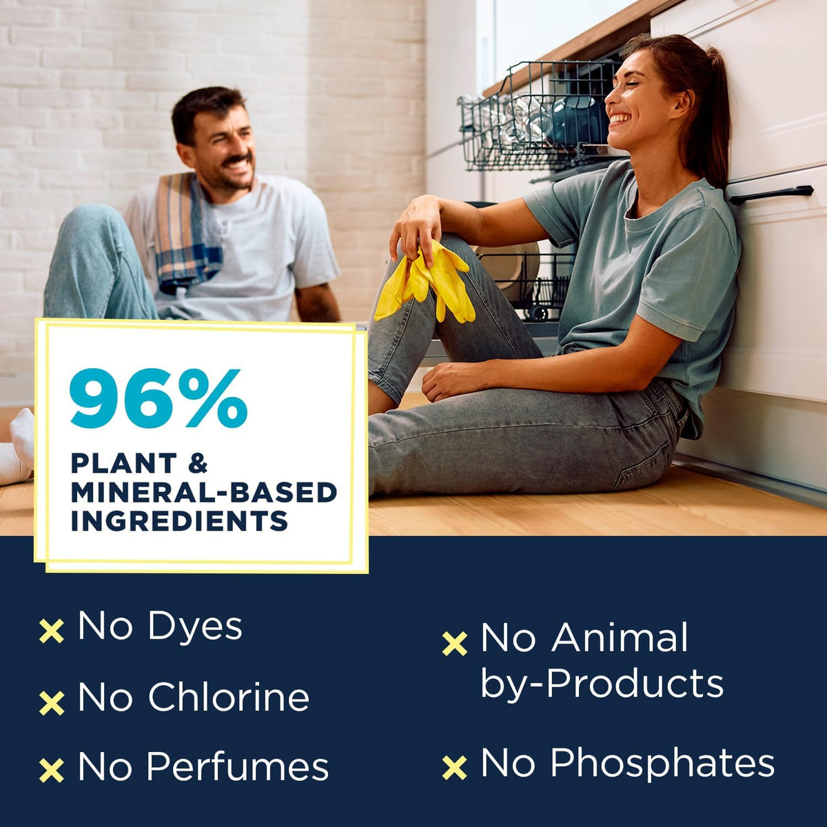 Nature Clean All Natural Dishwasher Pods, Plant-Based Non Toxic Dishwasher Detergent, Dishwashing