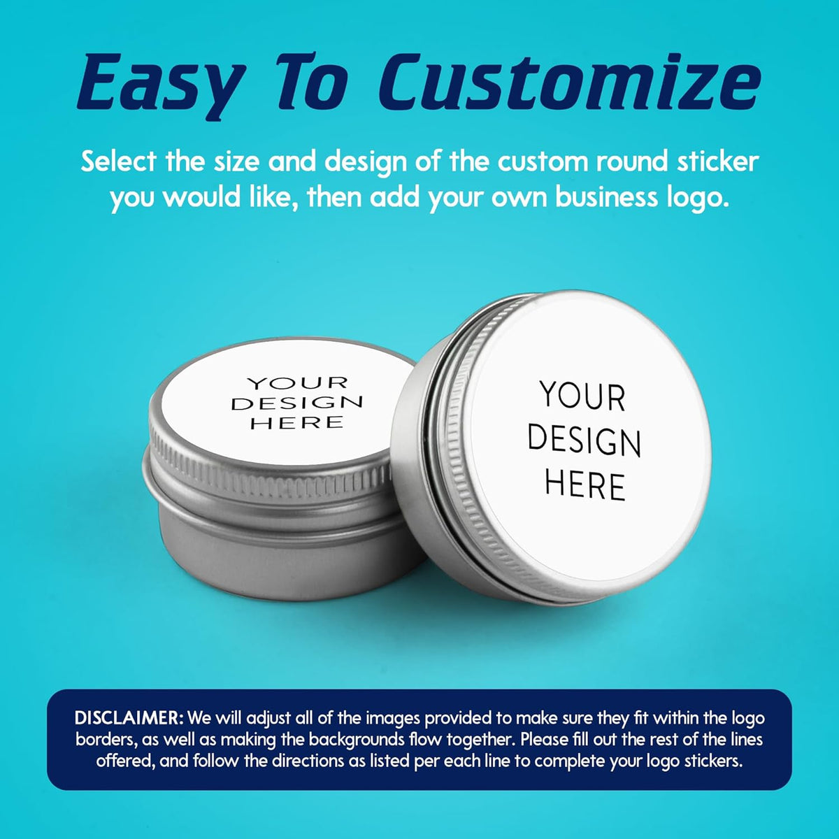 5-1000 Custom Vinyl Stickers - Upload Your own Image, Text, Design, Logo - Personalized Logo Labels
