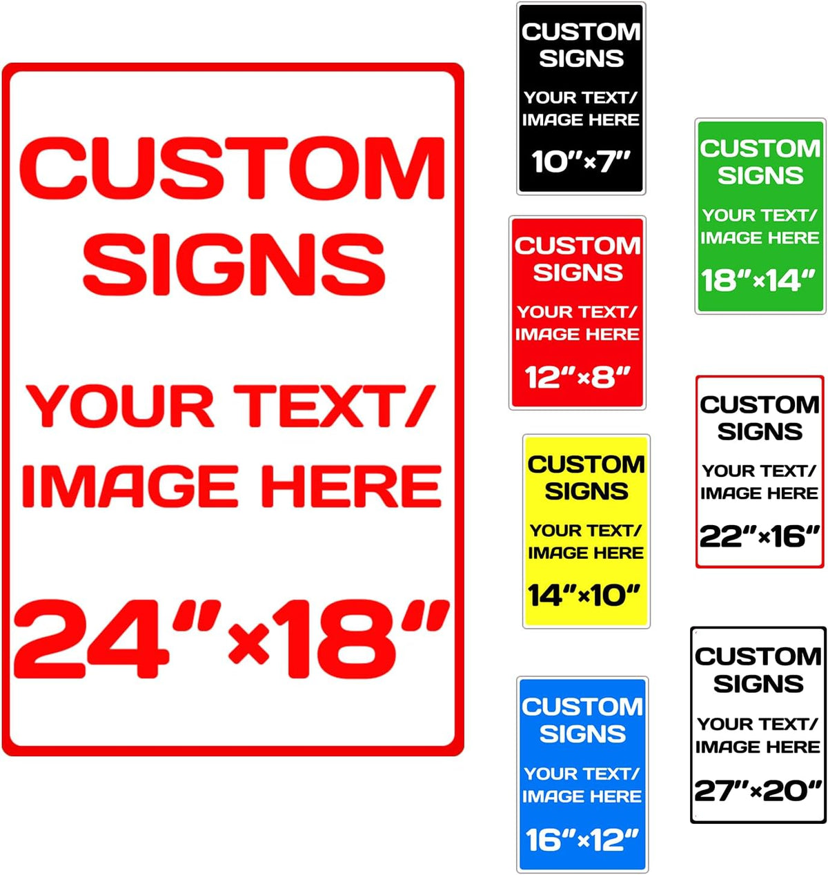 Personalized signs,Aluminum Weatherproof Metal Sign,Optional reflective, double-sided,Custom