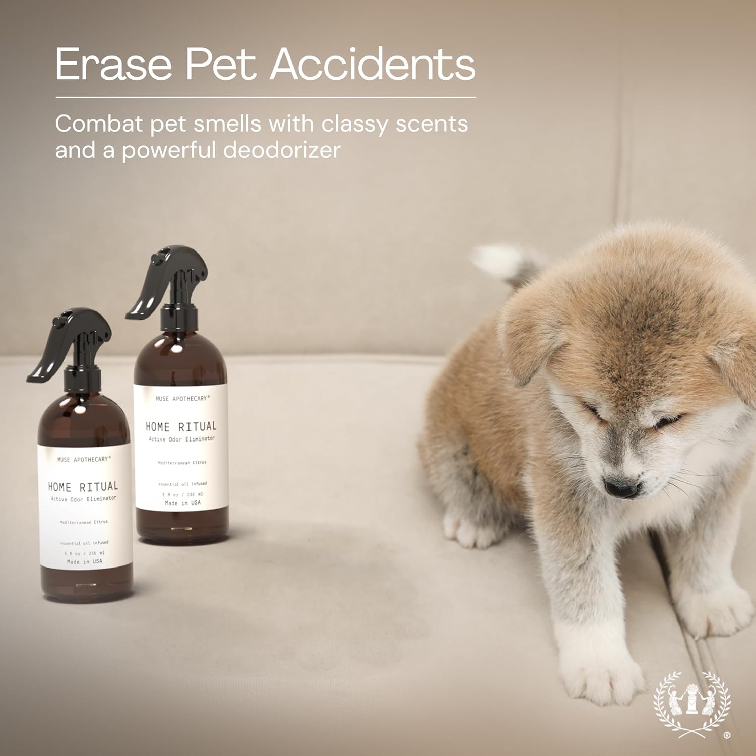 Muse Apothecary Home Ritual Active Odor Eliminator Spray - Furniture Deodorizer Spray & Bathroom