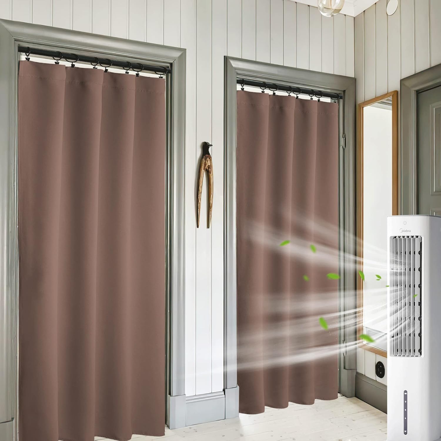 RYB HOME Blackout Curtains 84 inches Long 2 Panels Set for Living Room, Thermal Insulating Privacy