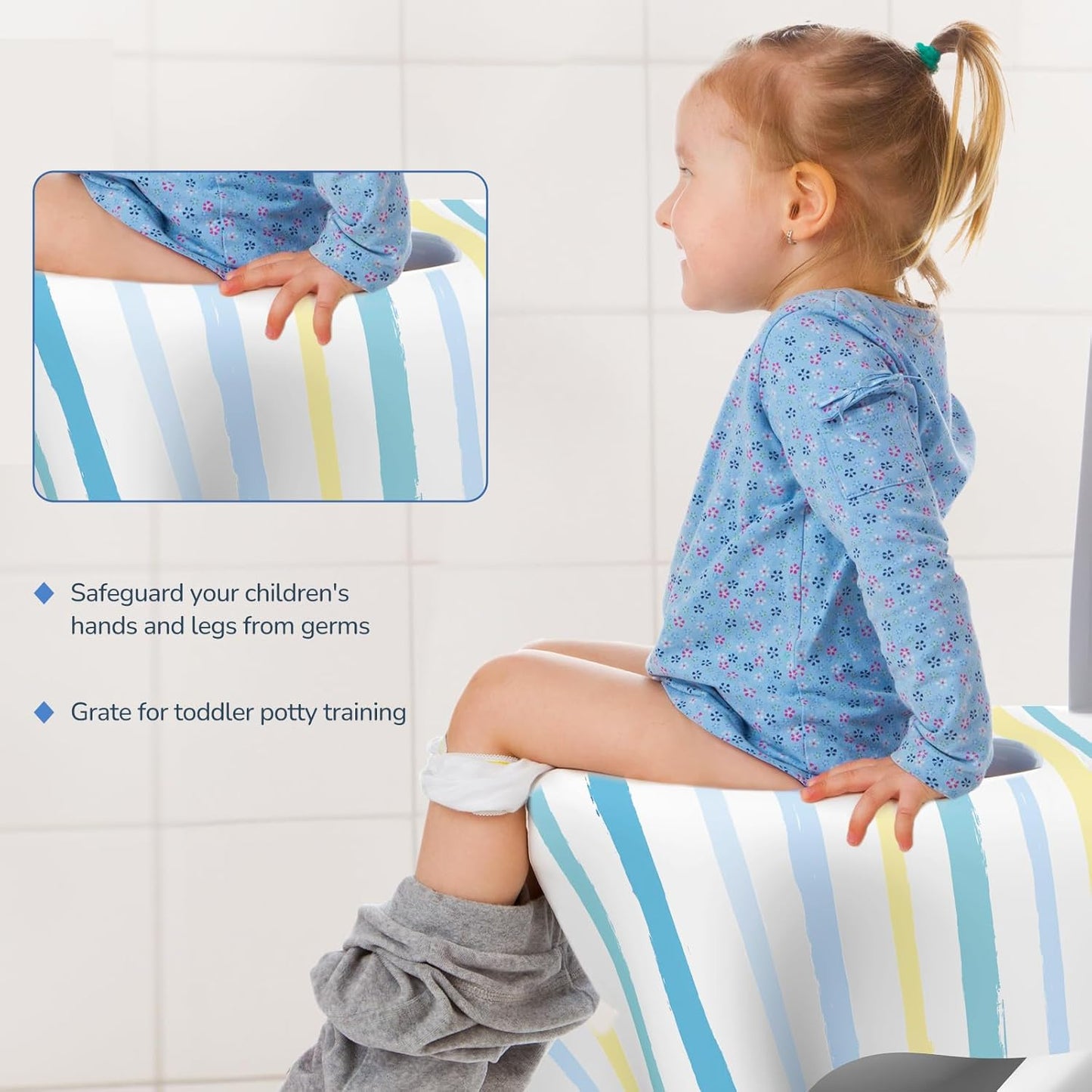Toilet Seat Covers Disposable, Large Waterproof Potty Covers for Toddlers, Kids, and Adults
