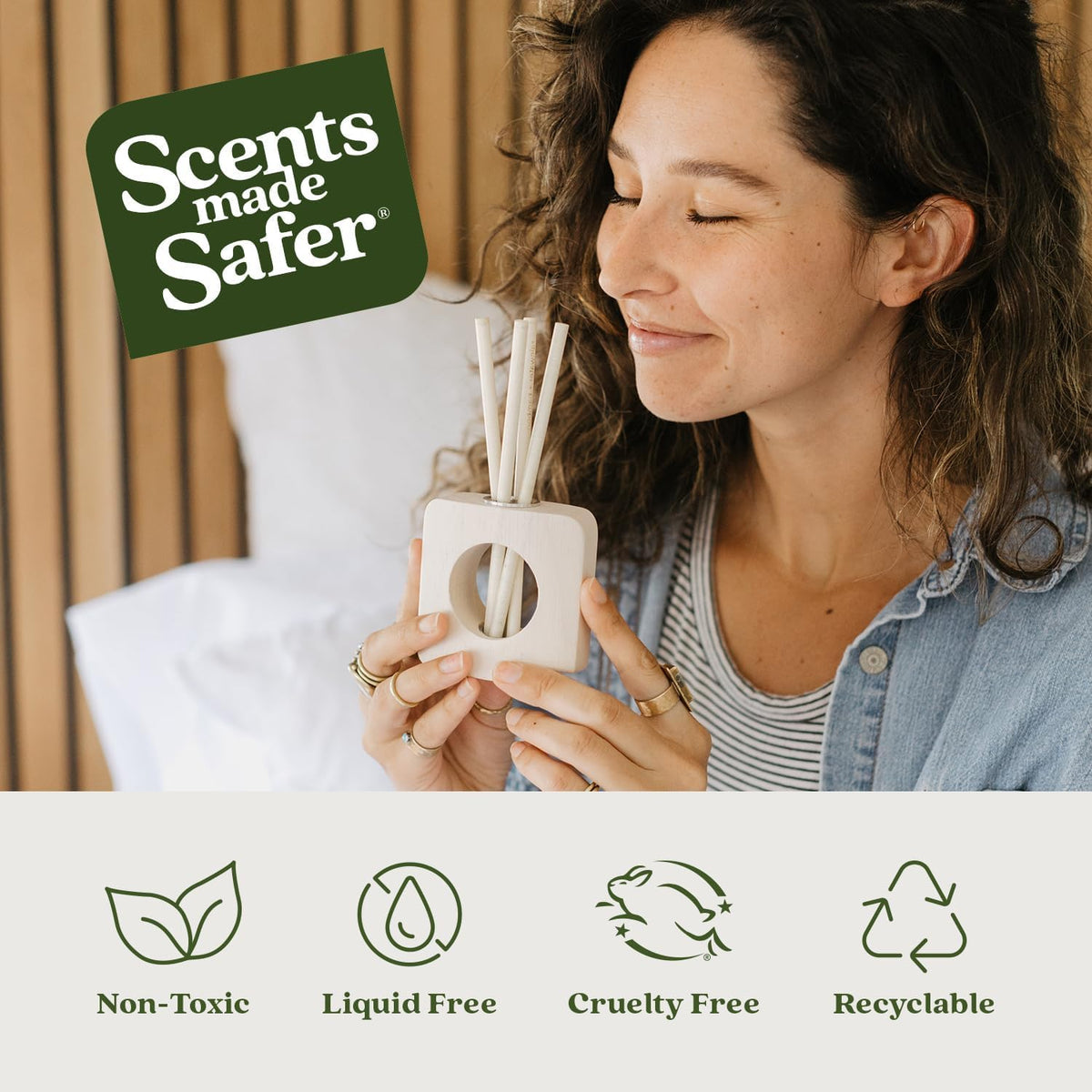 Enviroscent Non-Toxic Air Freshener for Home (Spring Water & Lotus) Essential Oil Diffuser | Home