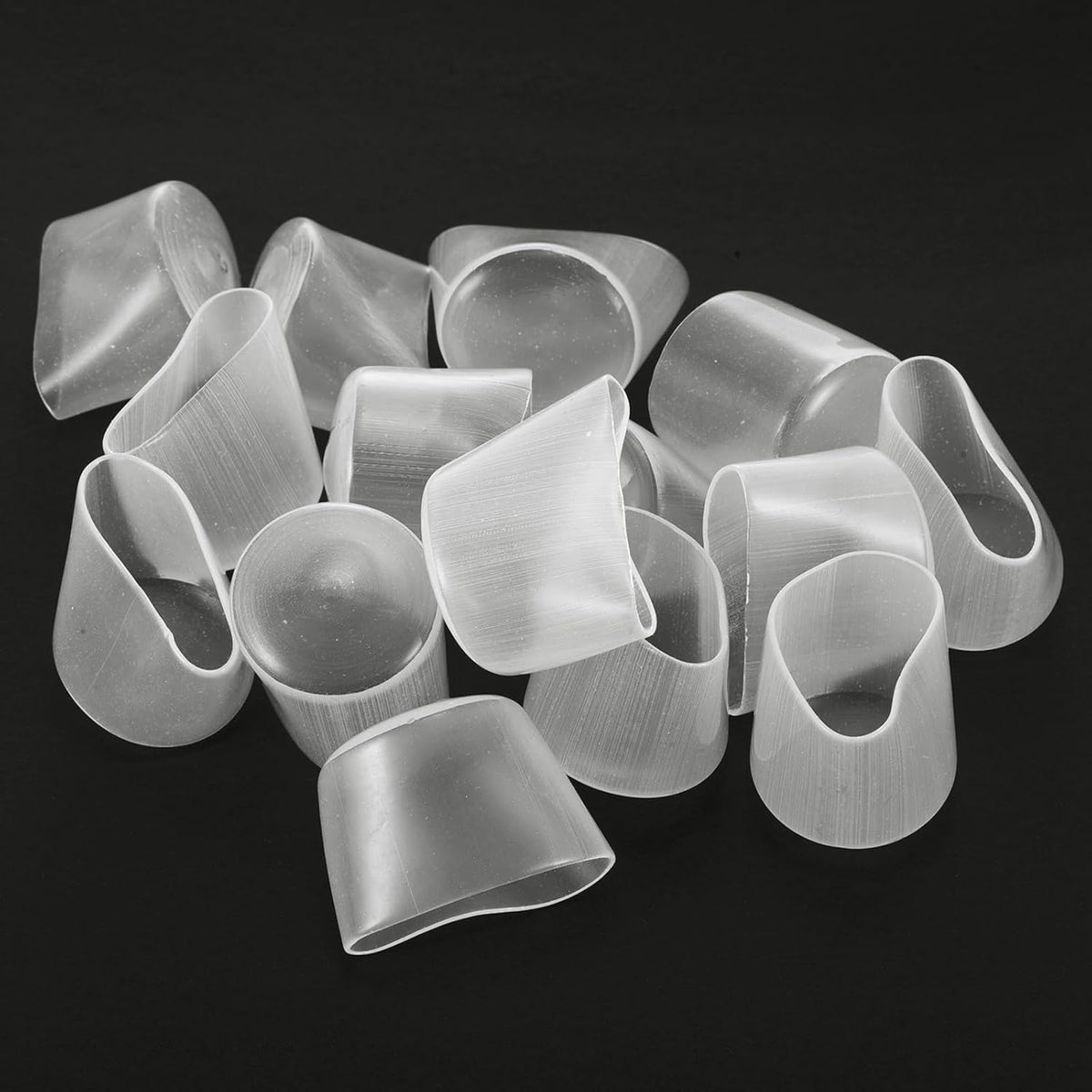 uxcell 20pcs Rubber End Caps 33mm ID Vinyl Round Tube Bolt Cap Cover Thread Protectors Clear